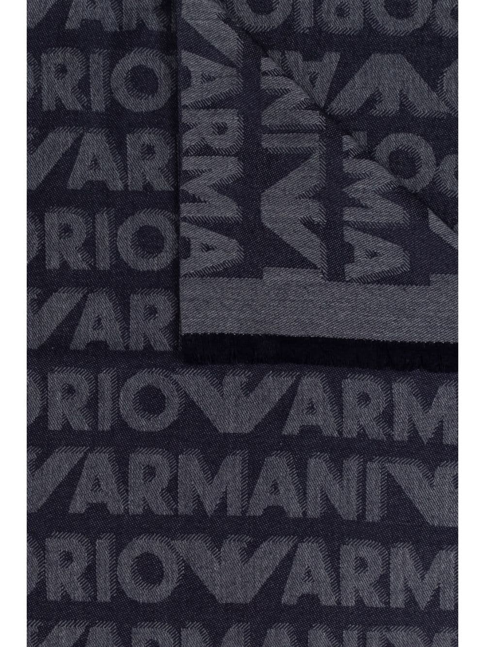 logo-jacquard scarf - 3