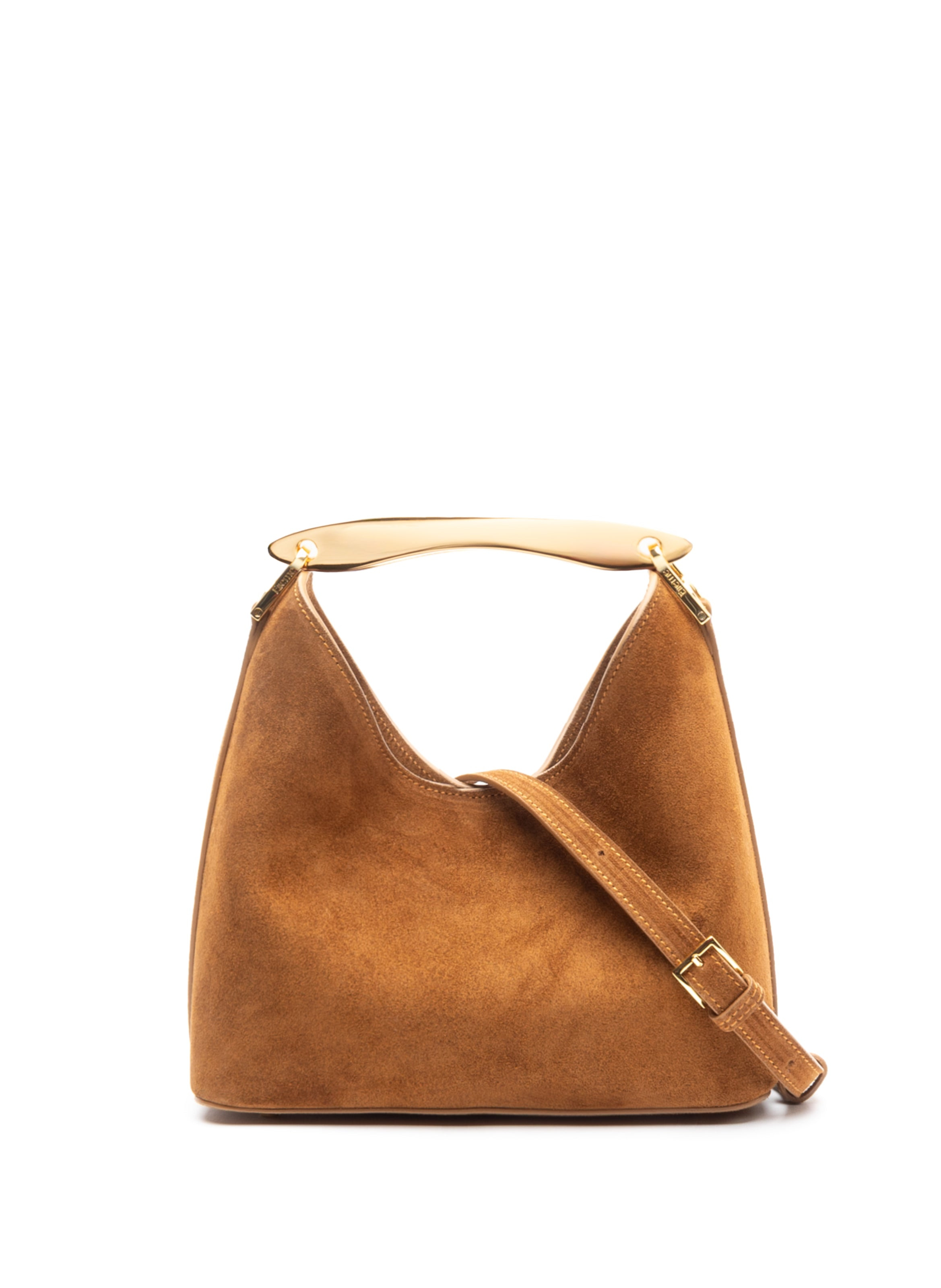 Small Boomerang Suede Cognac - 3
