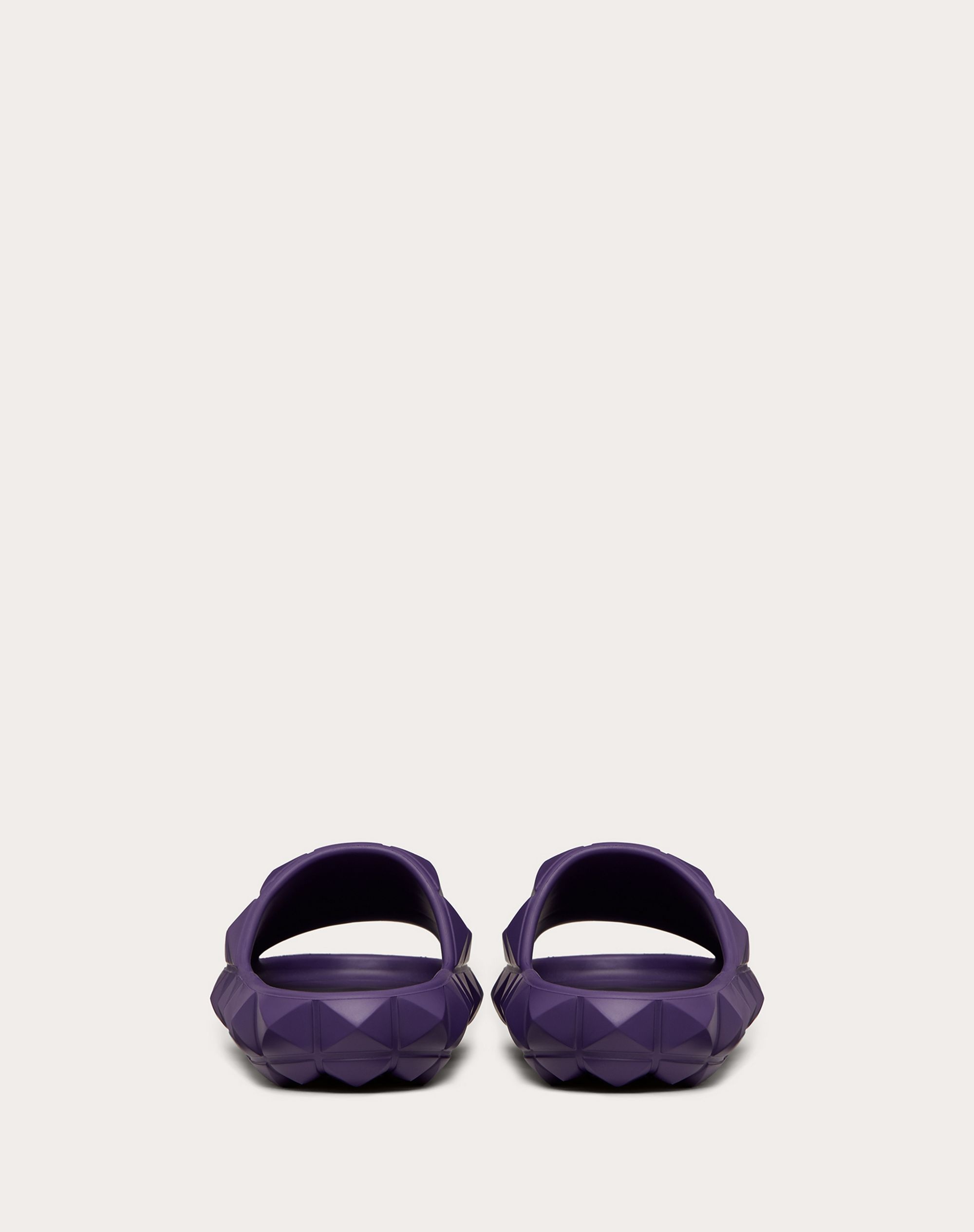ROMAN STUD TURTLE SLIDE SANDAL IN RUBBER - 3