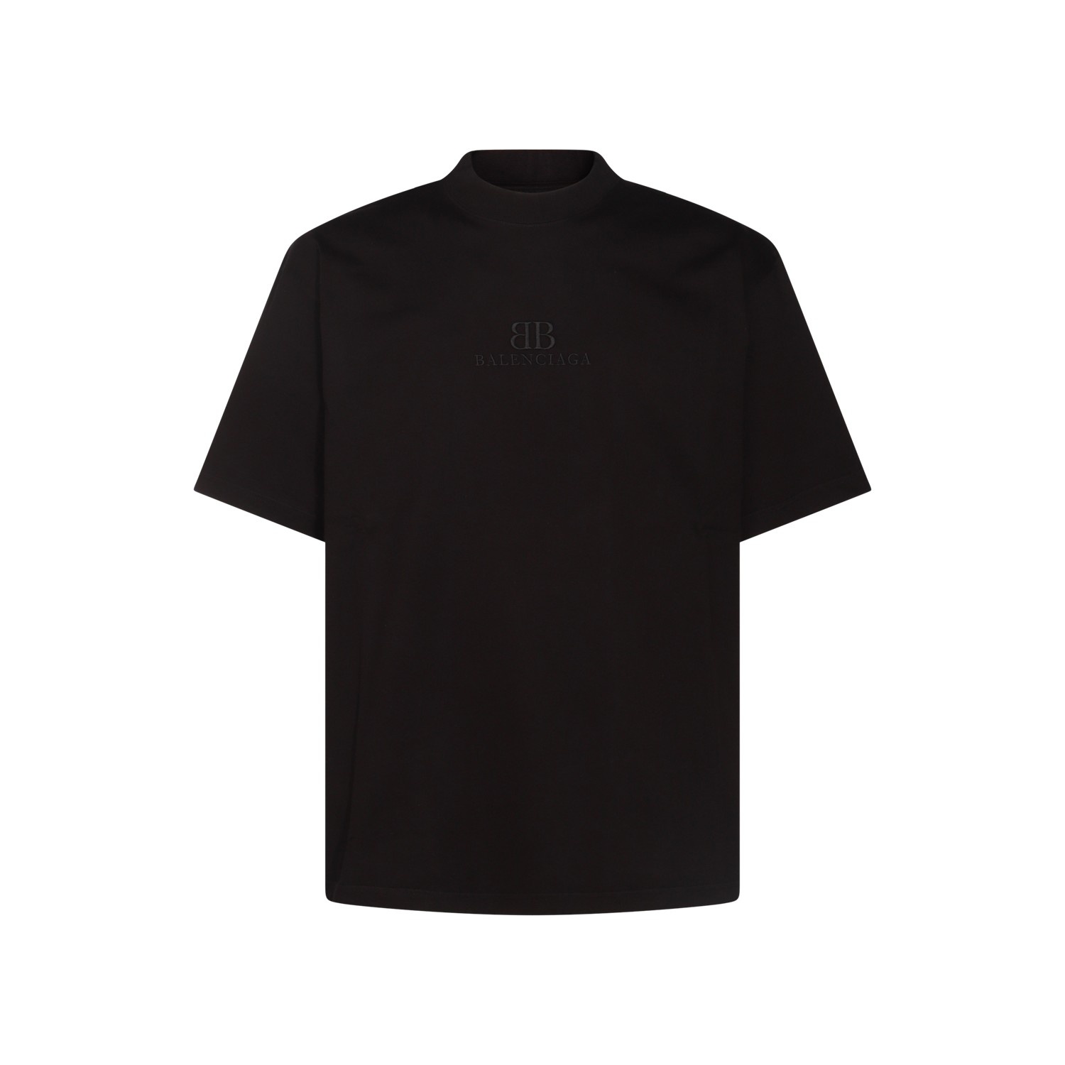 BLACK COTTON T-SHIRT - 1