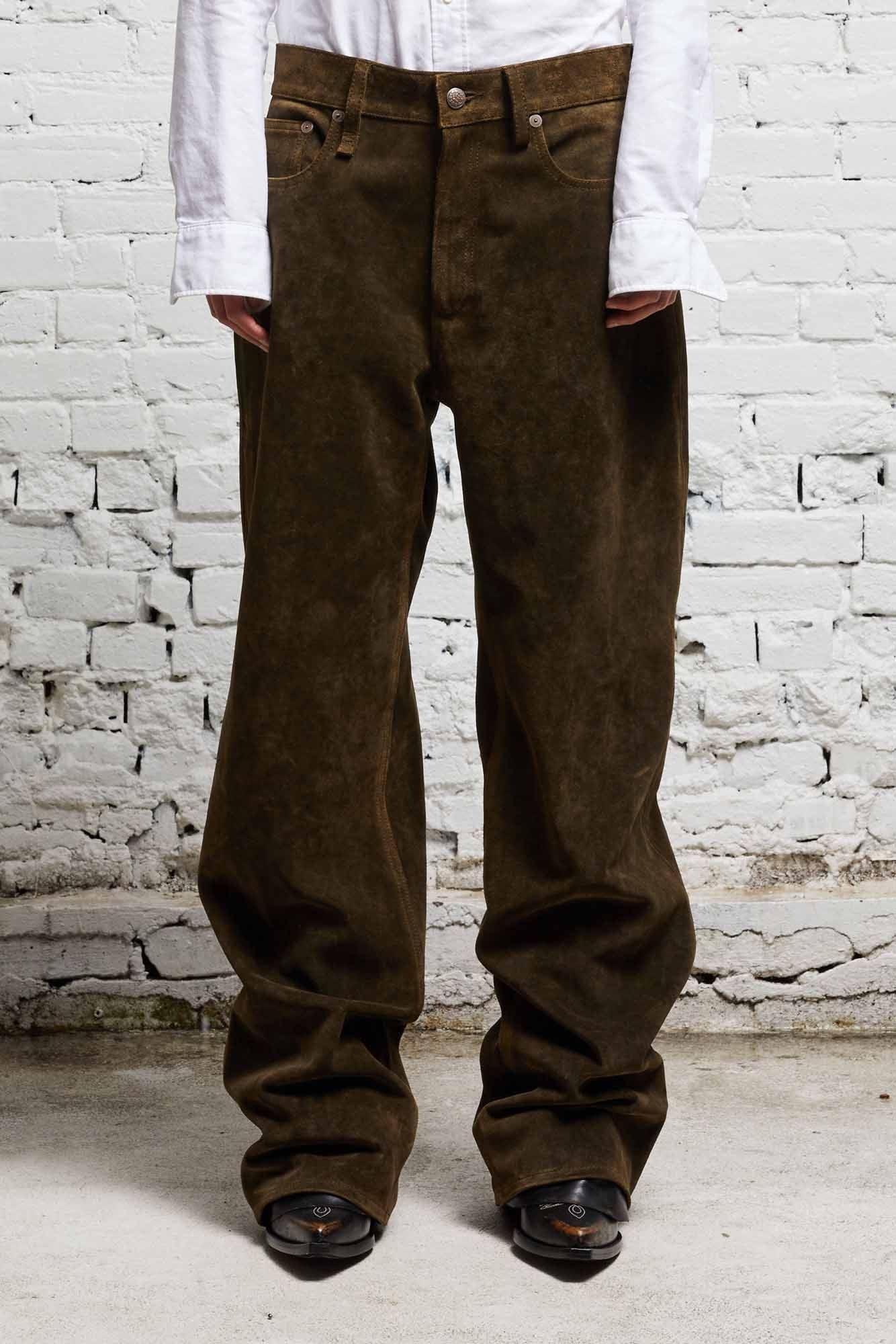 Wide Leg Utility Pant - Olive