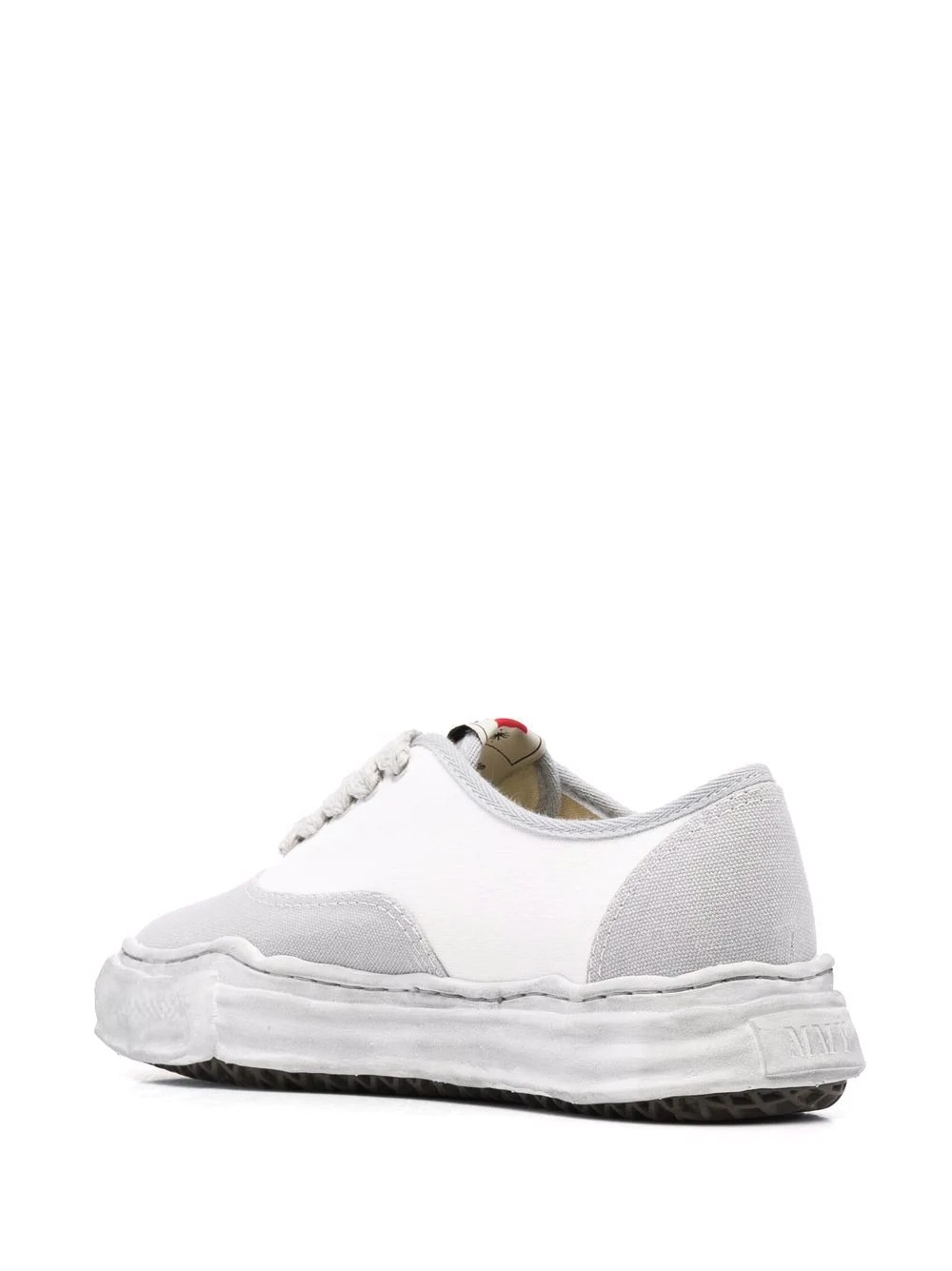 contrasting-panel design sneakers - 3