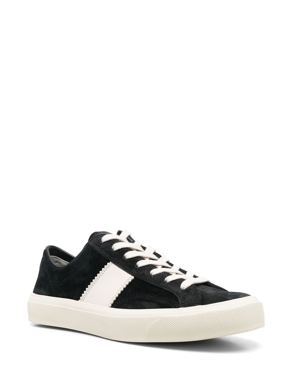 panelled low-top sneakers - 2