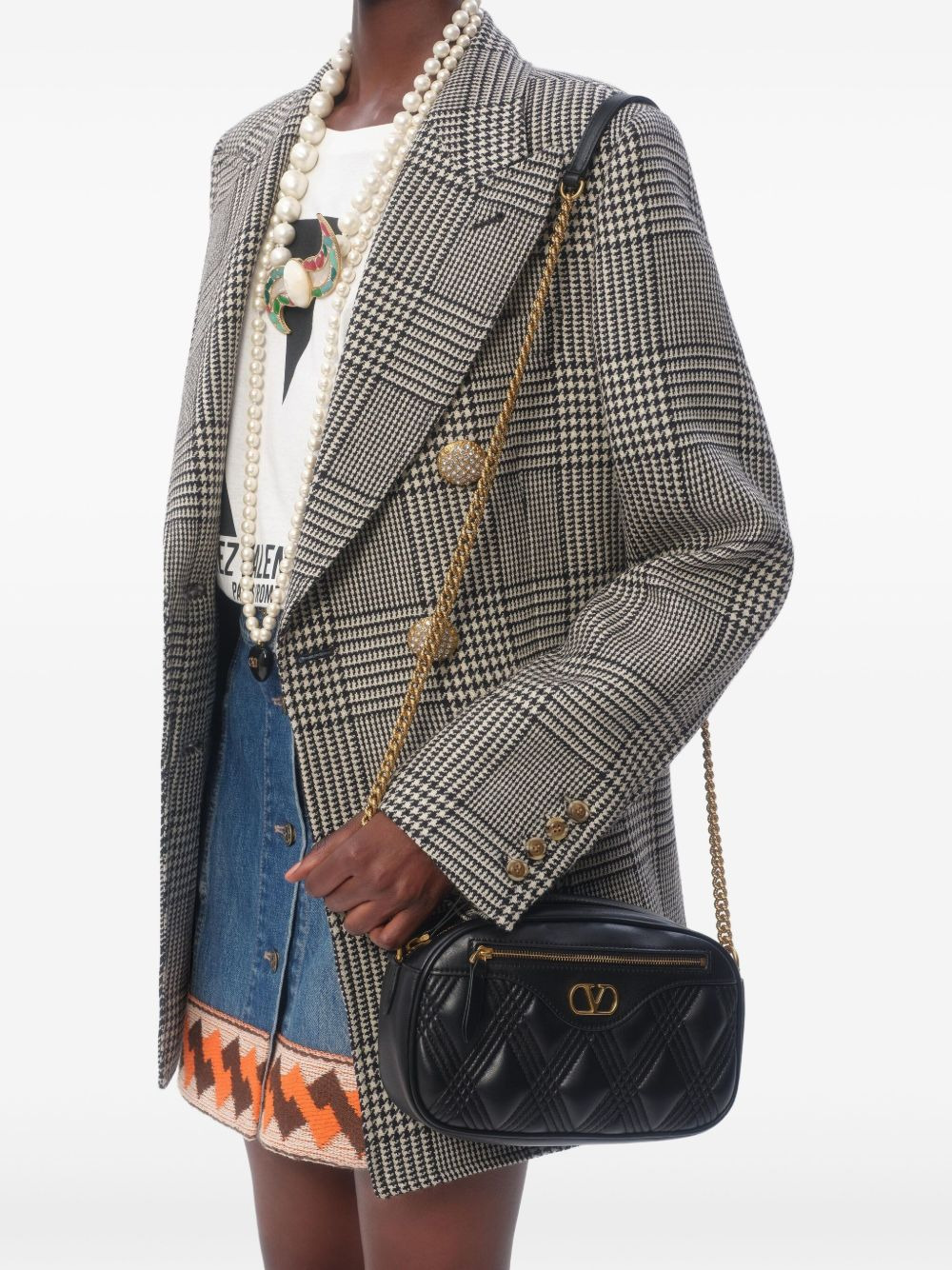 check-pattern blazer - 5