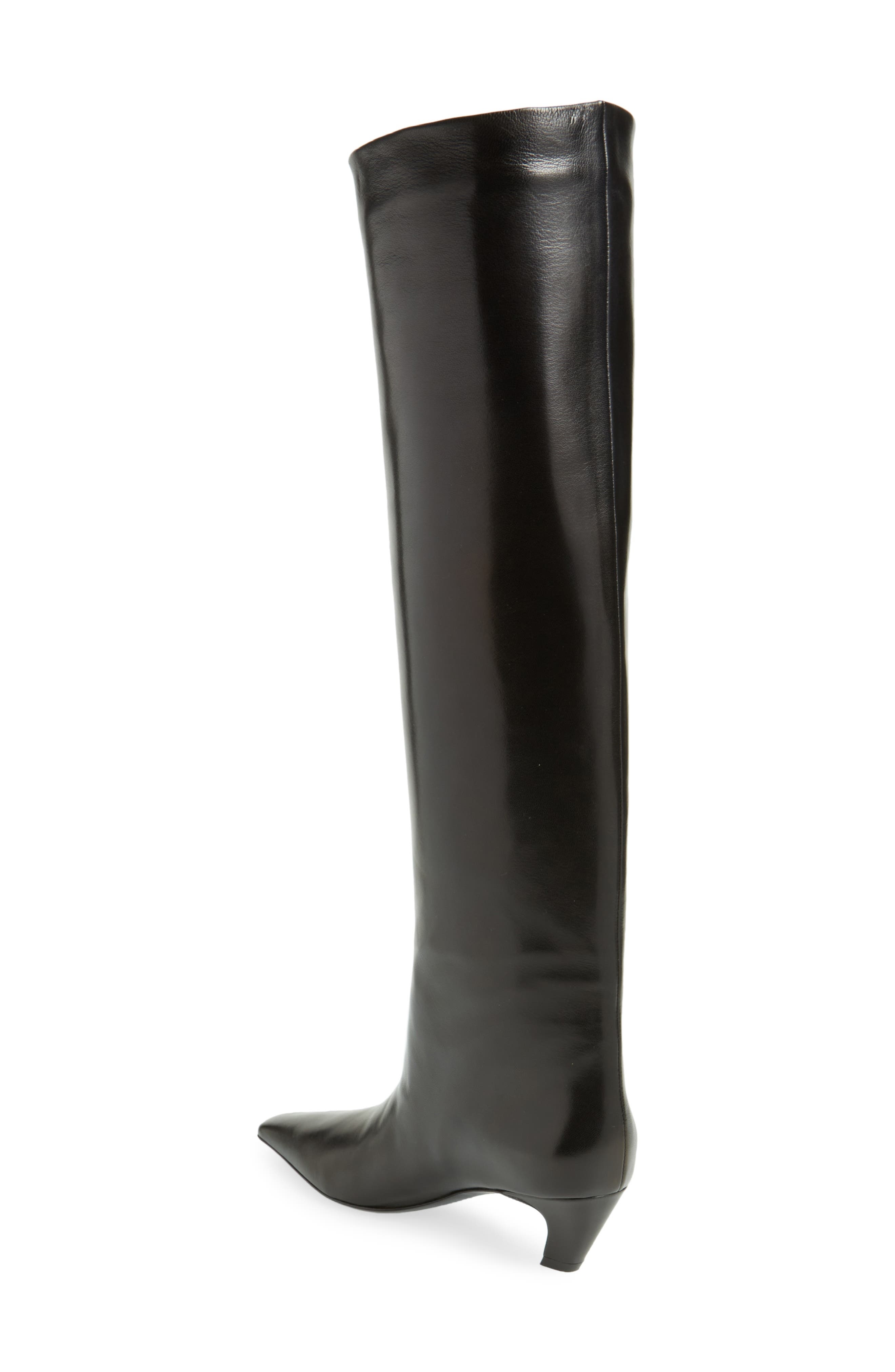 Khaite Davis Knee High Boot in Black at Nordstrom - 2