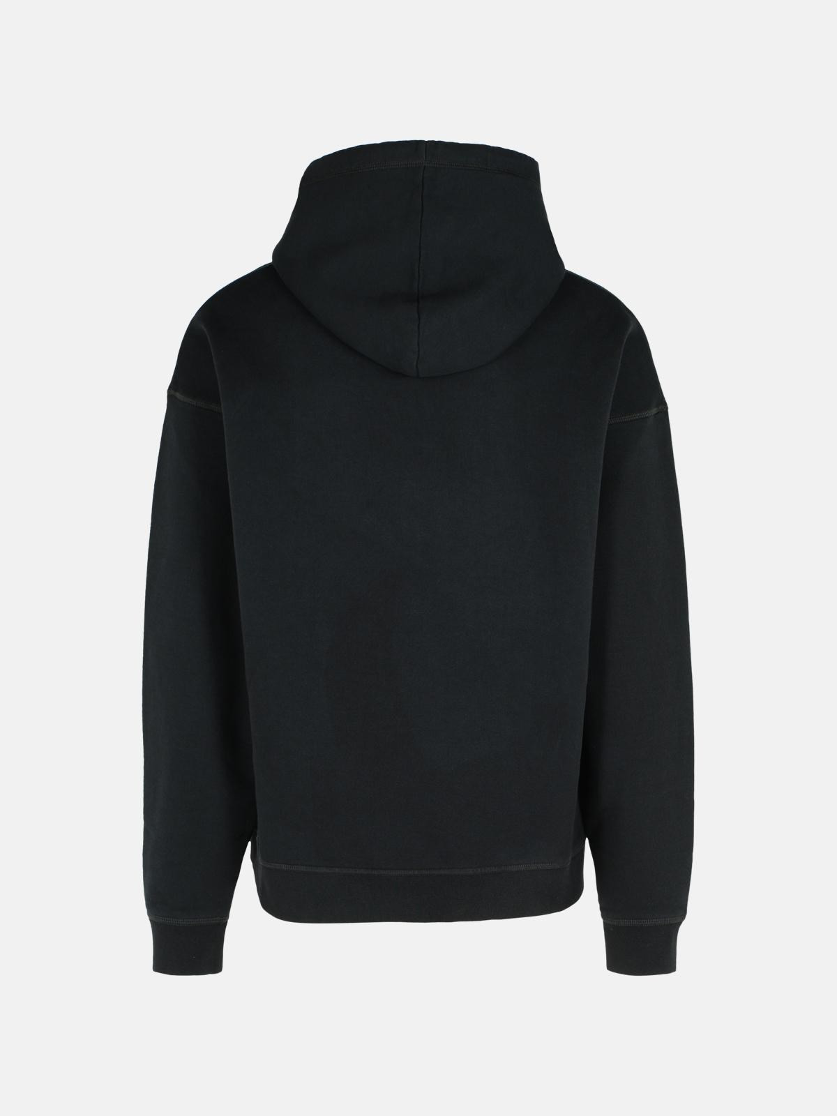 BLACK COTTON SWEATSHIRT - 3