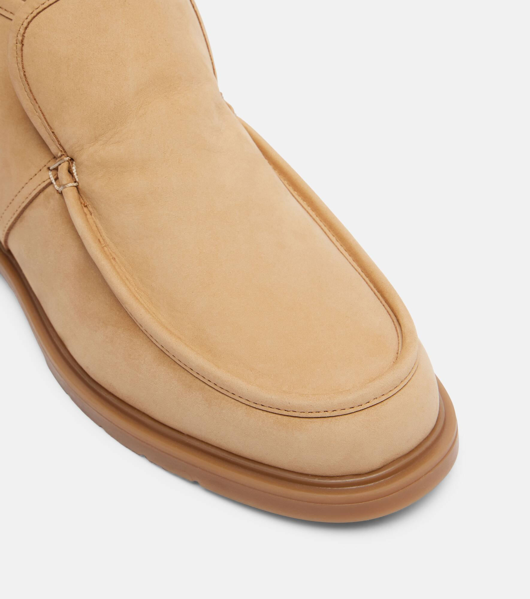 Shearling-lined suede ankle boots - 5