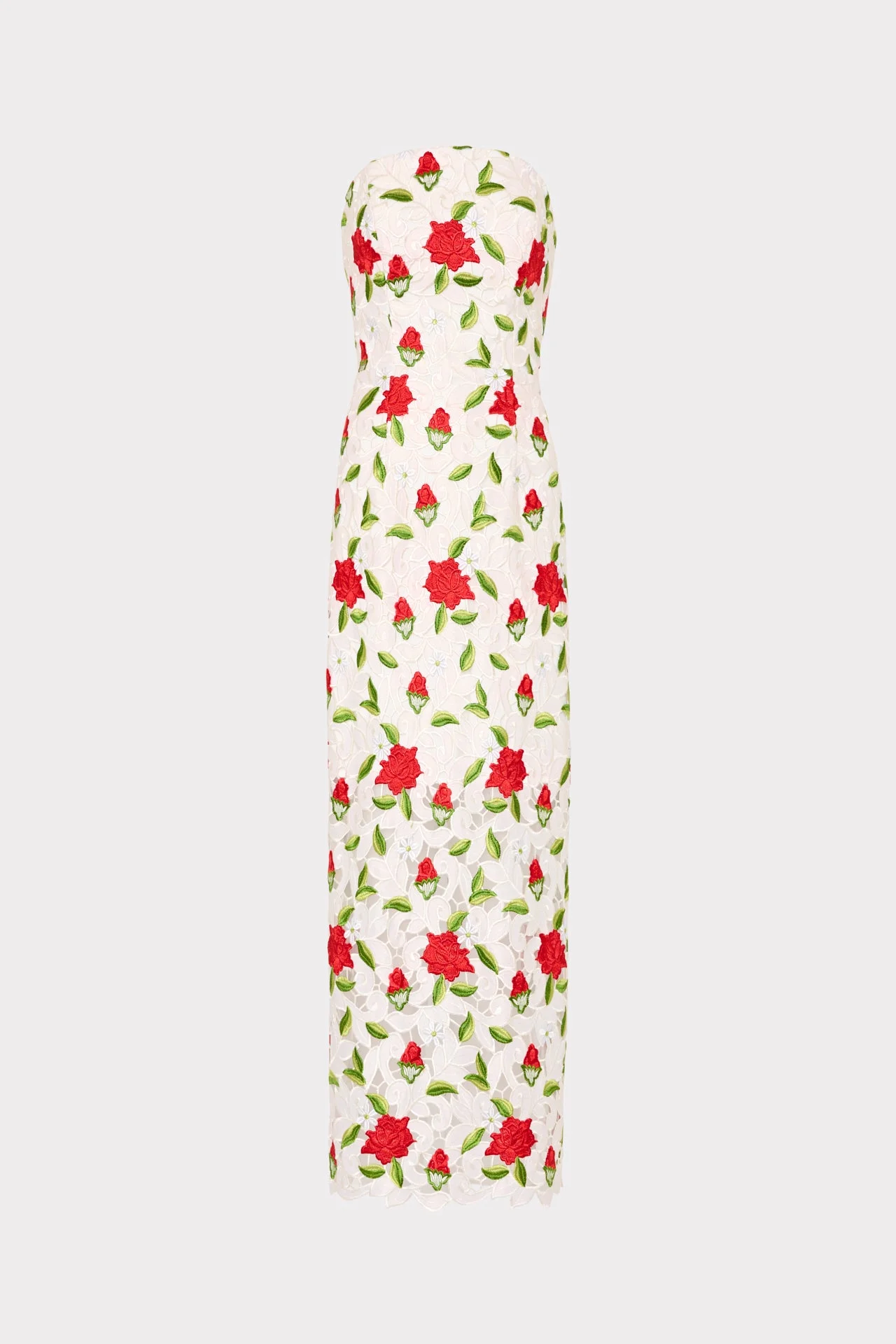 Kait Rose Embroidered Lace Dress - 1