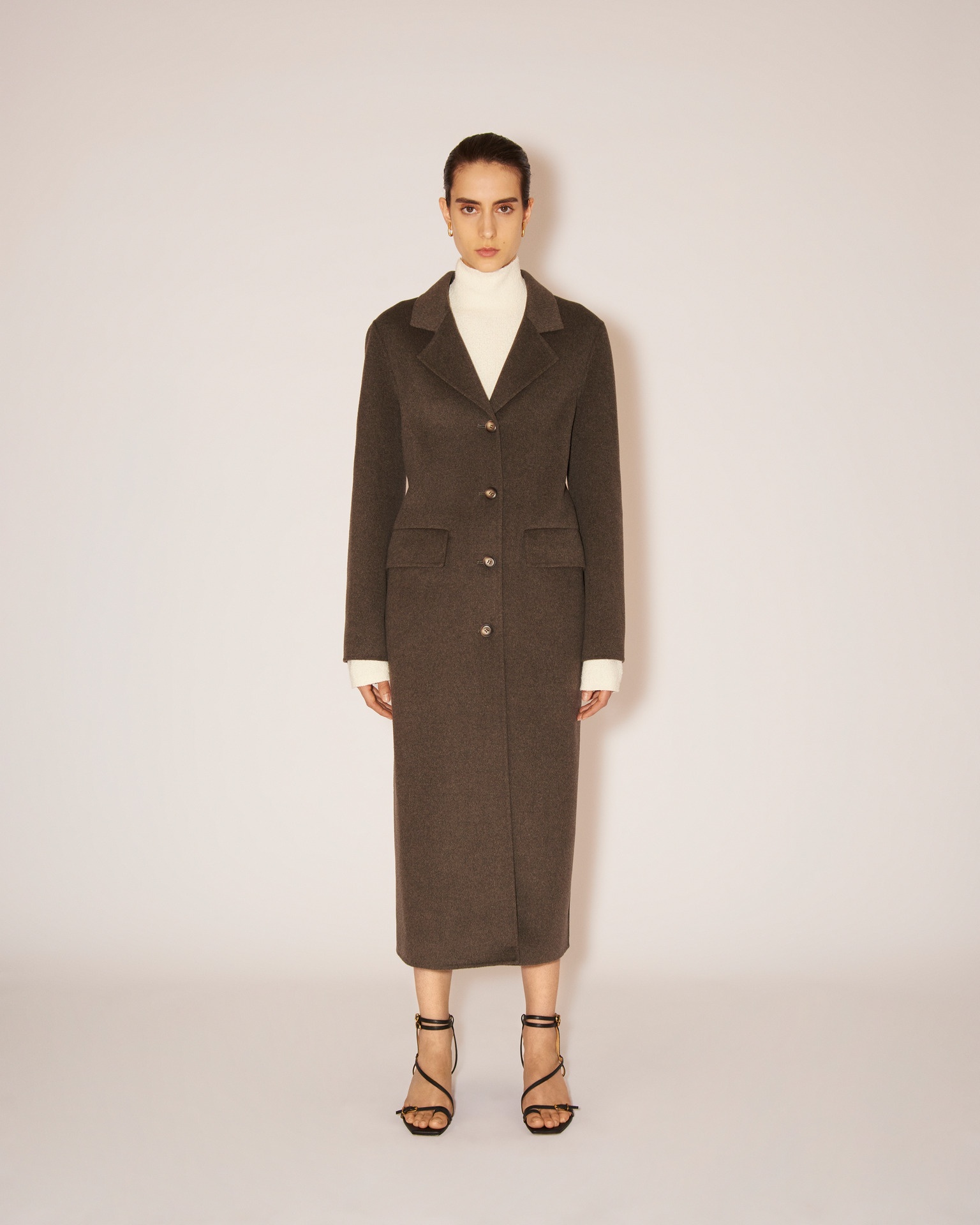 ILYS - Double wool flared coat - Grey - 2
