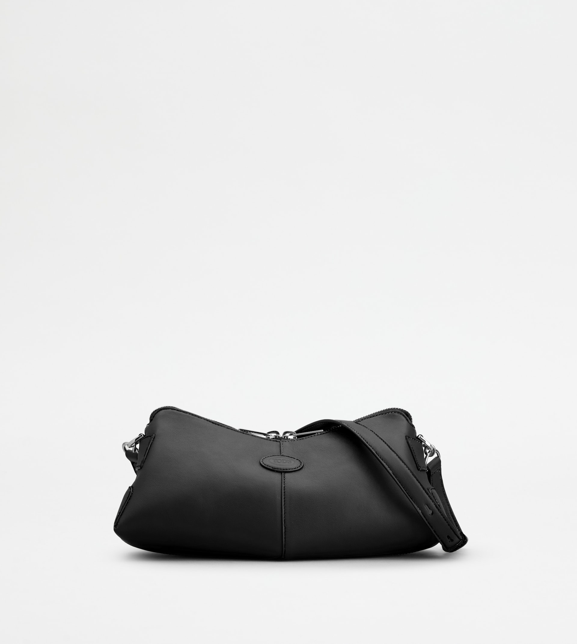 TOD'S DI BAG SWING SHOULDER BAG IN LEATHER MINI - BLACK - 1