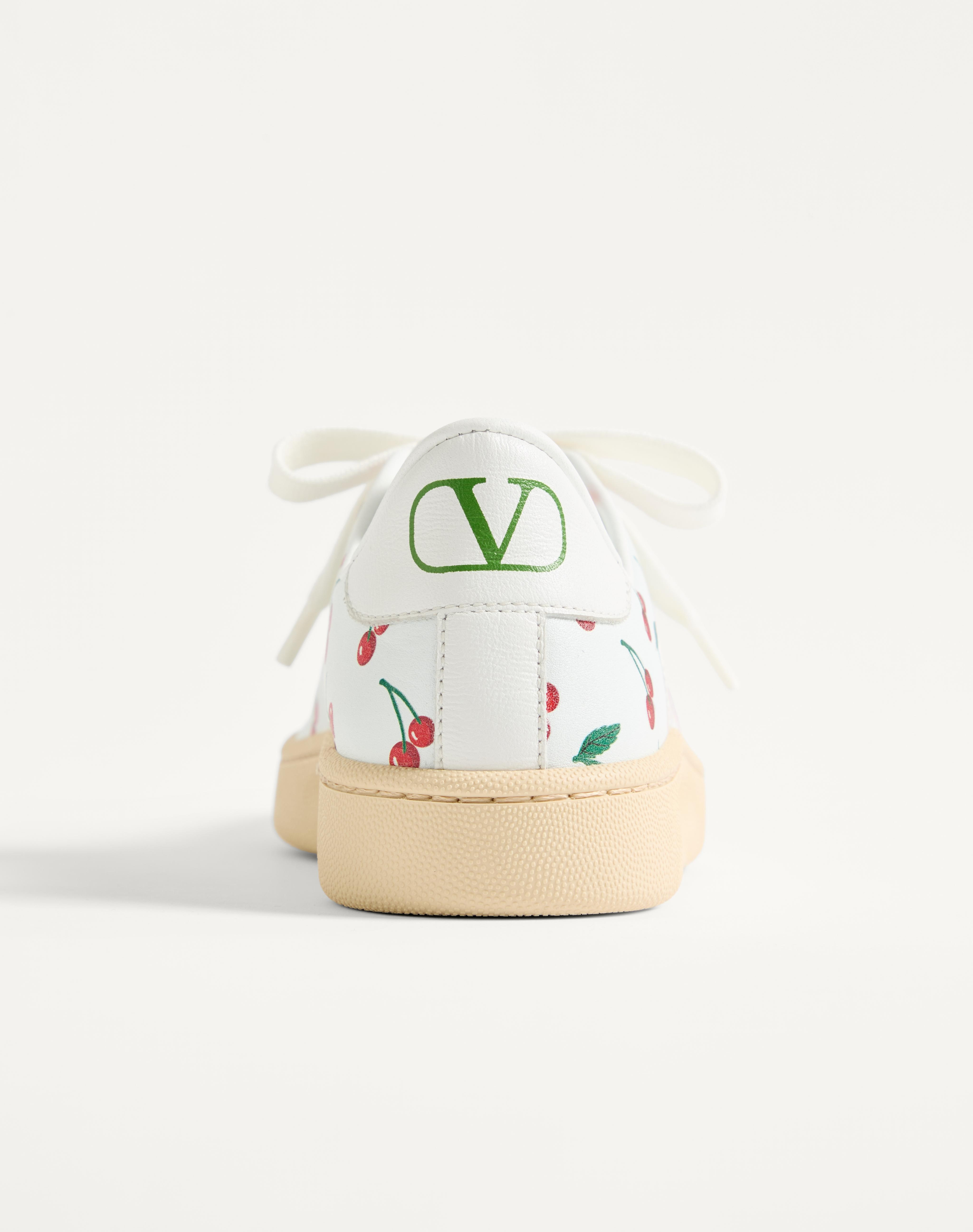 ROYCO SNEAKER IN NAPPA CALFSKIN WITH CHERRYFIC PATTERN - 8