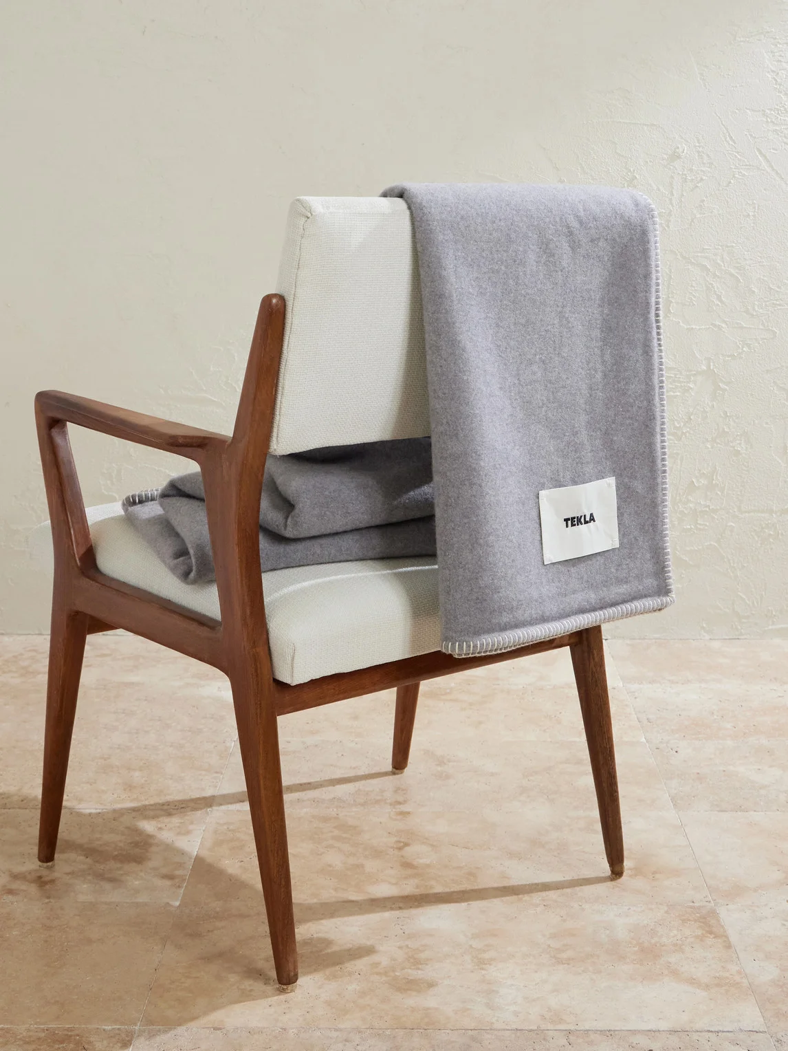 Logo-Appliquéd Wool Blanket - 1
