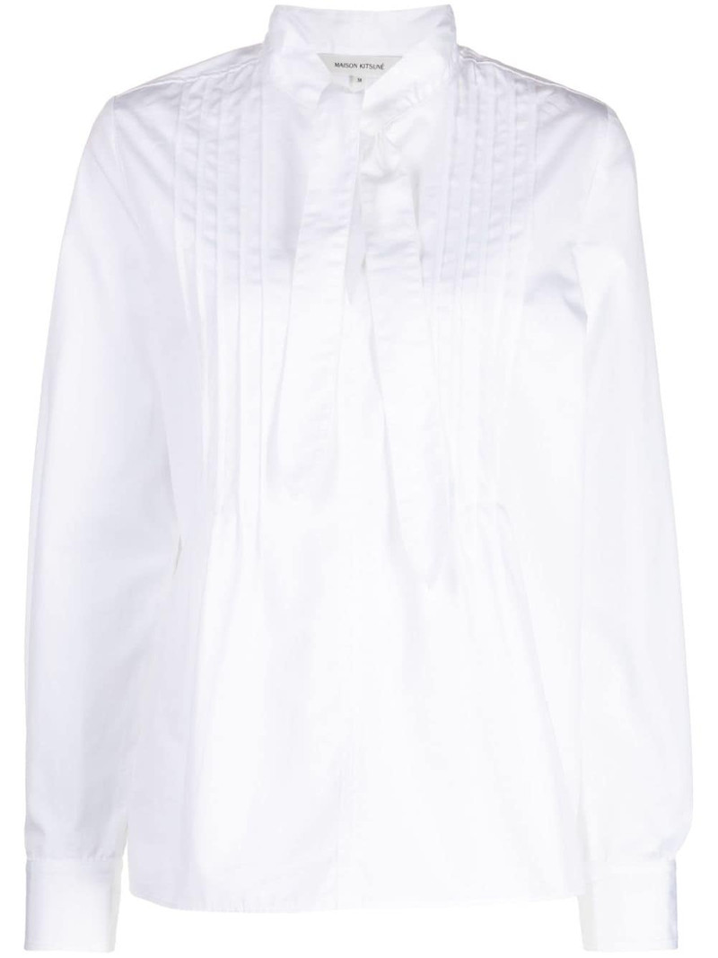 pussy-bow cotton shirt 1