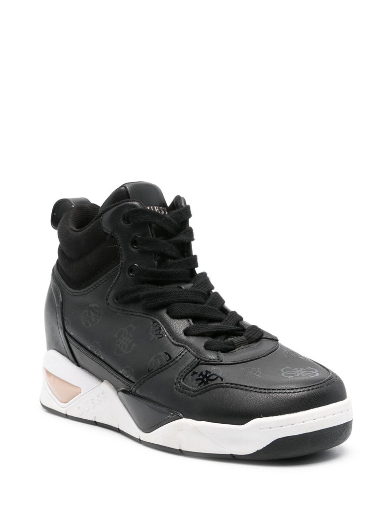 GUESS USA logo-print sneakers outlook
