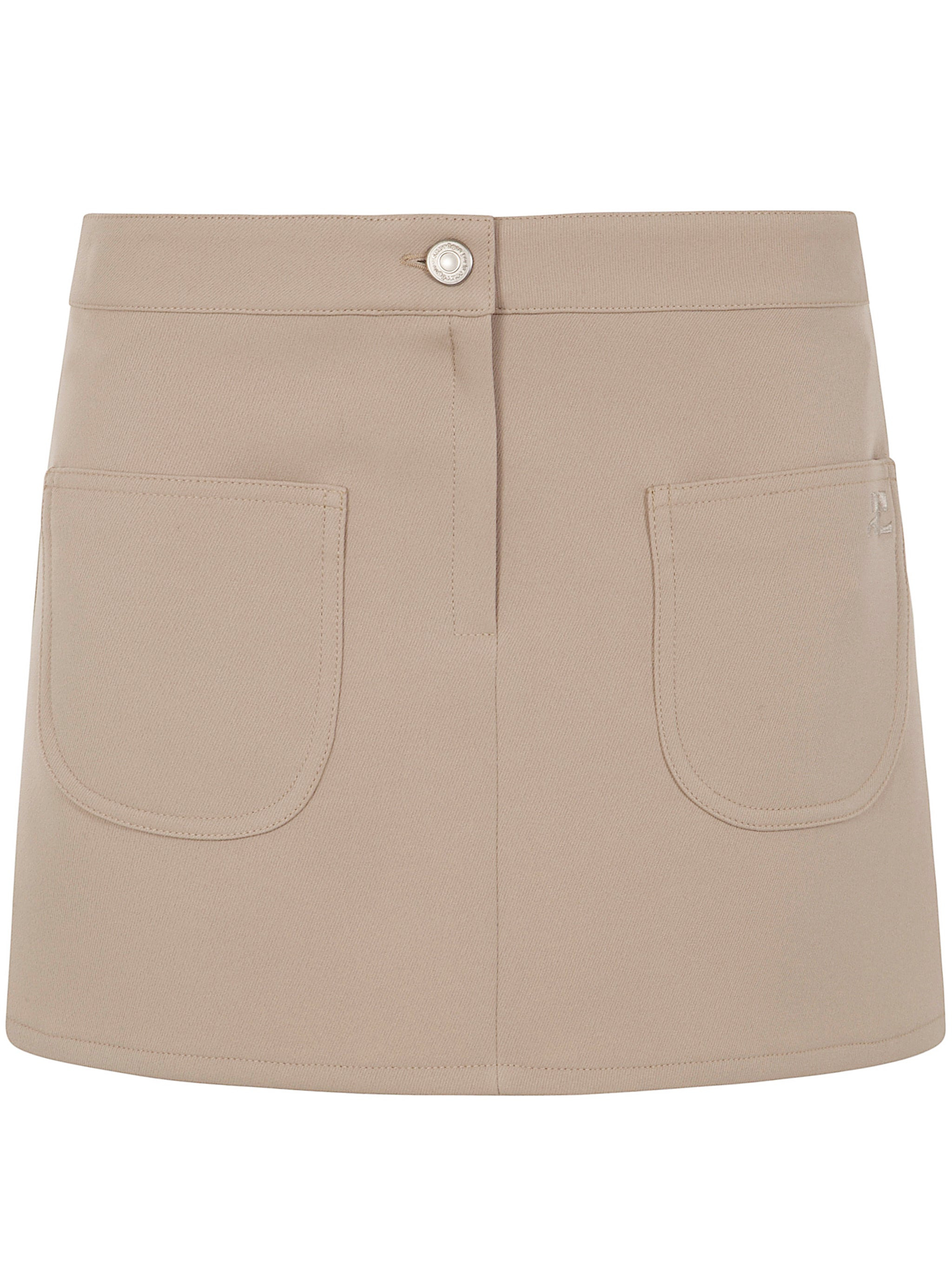 Courreges Women Mini-Skirt 2-Pockets Twill - 6