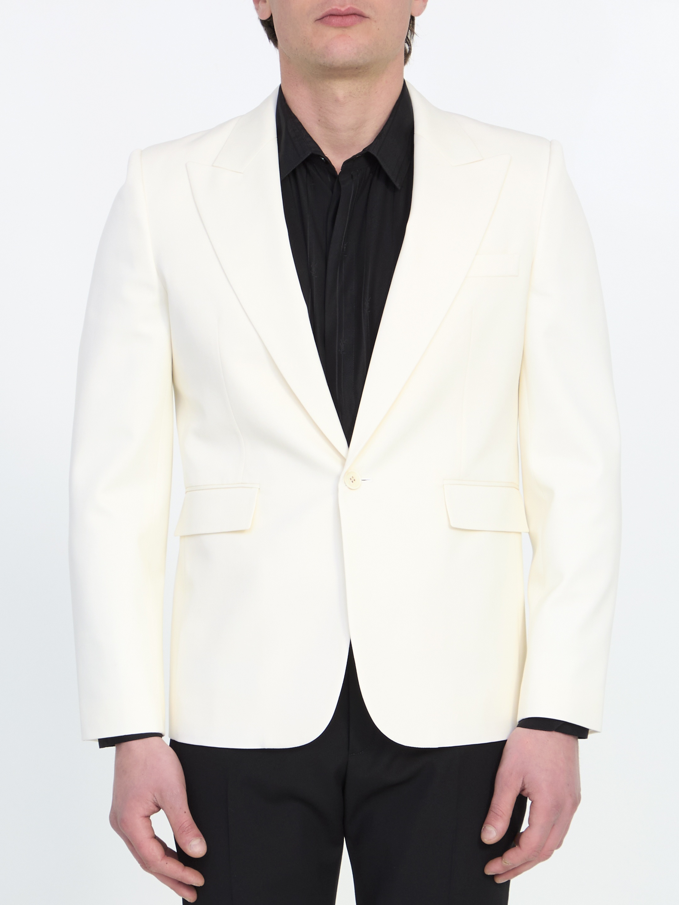 Wool gabardine jacket - 4