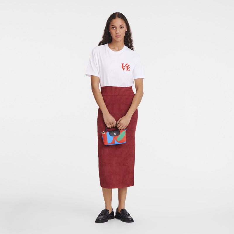Longchamp Longchamp x Robert Indiana Pouch Red - Canvas outlook