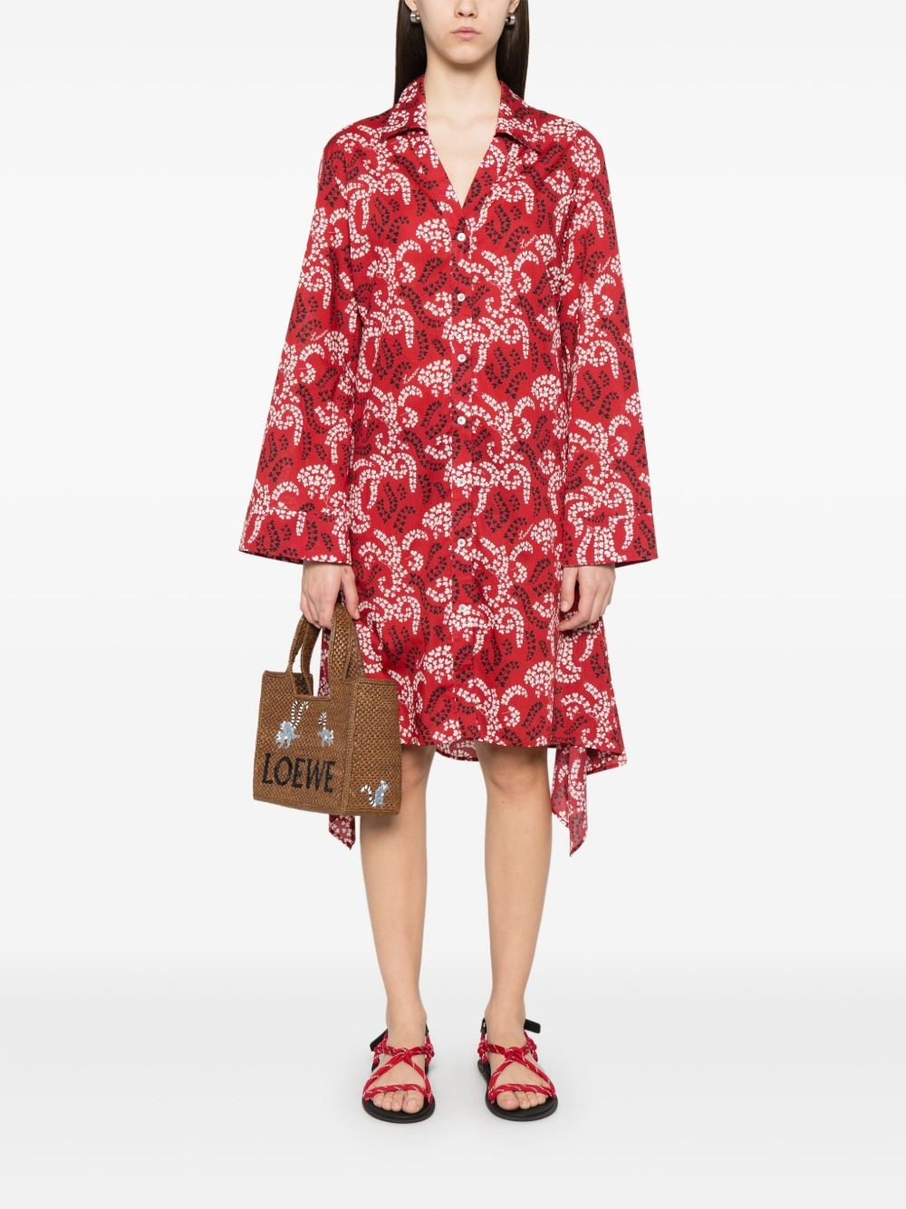 printed midi dress - 2