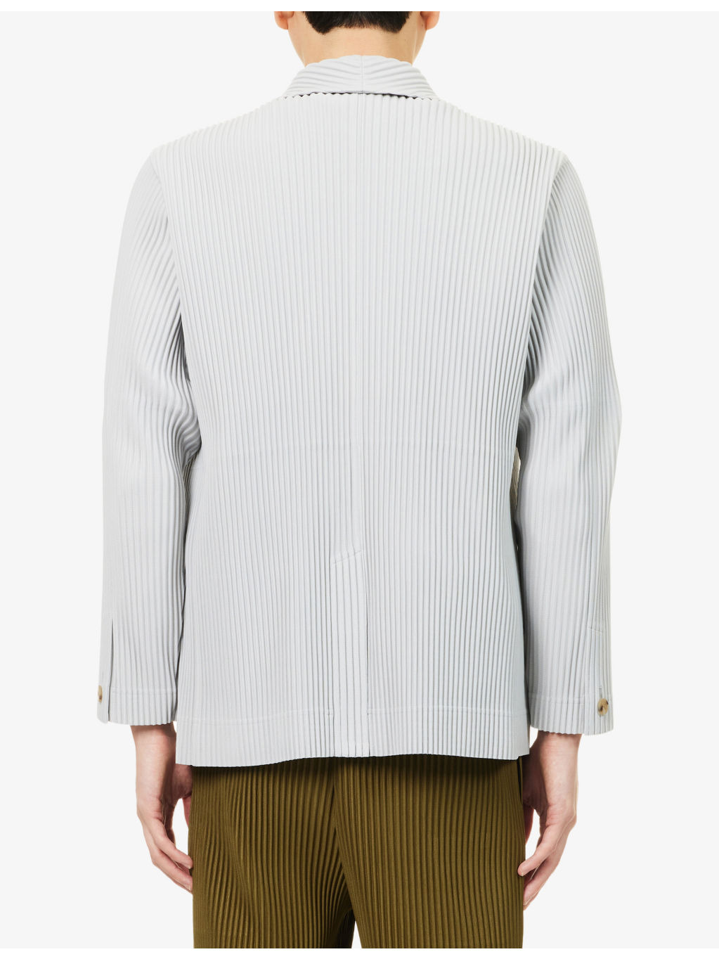 Basics Notch-Lapel Slim-Fit Knitted Blazer - 4