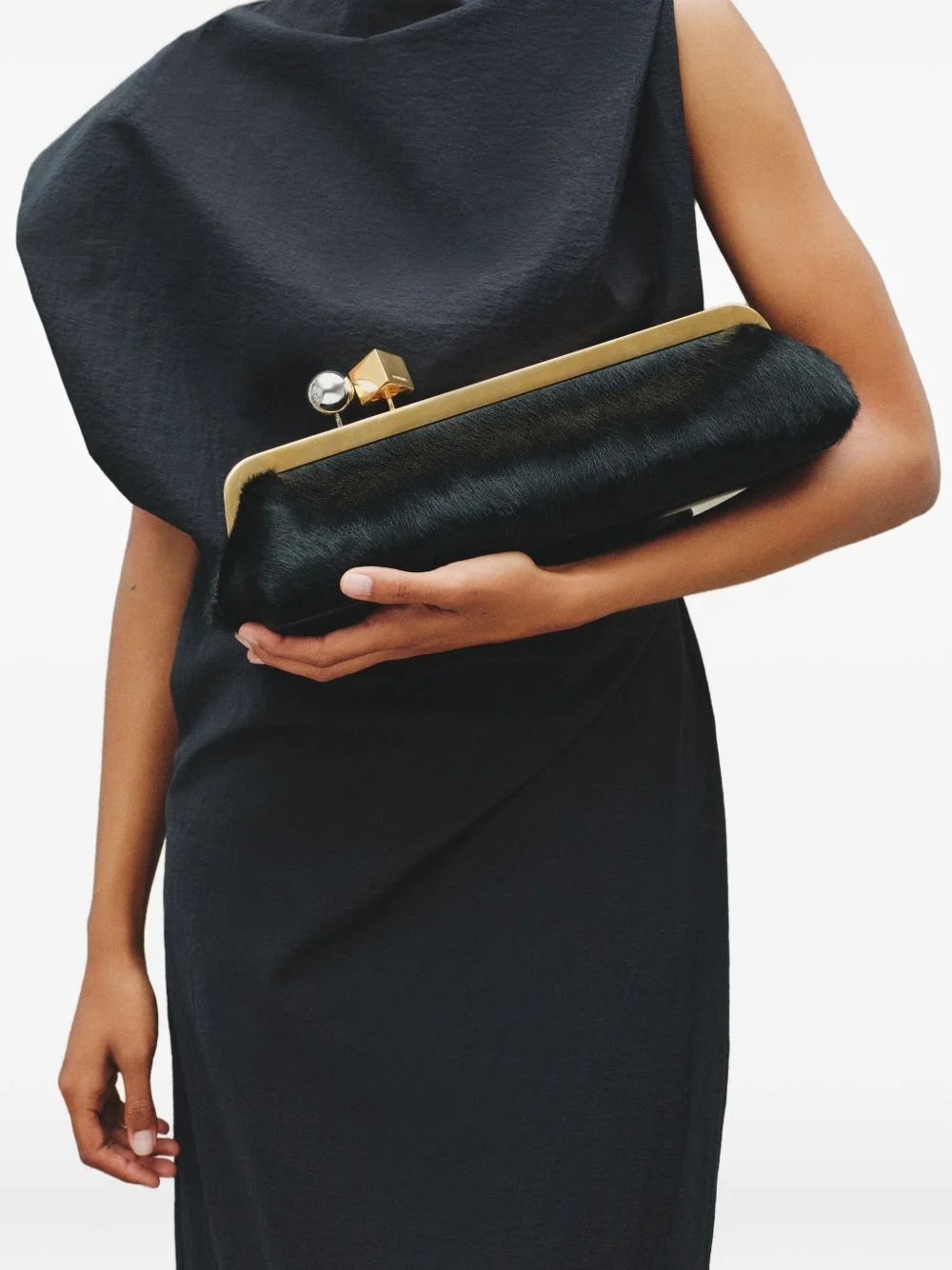 Salon top-handle clutch bag - 1