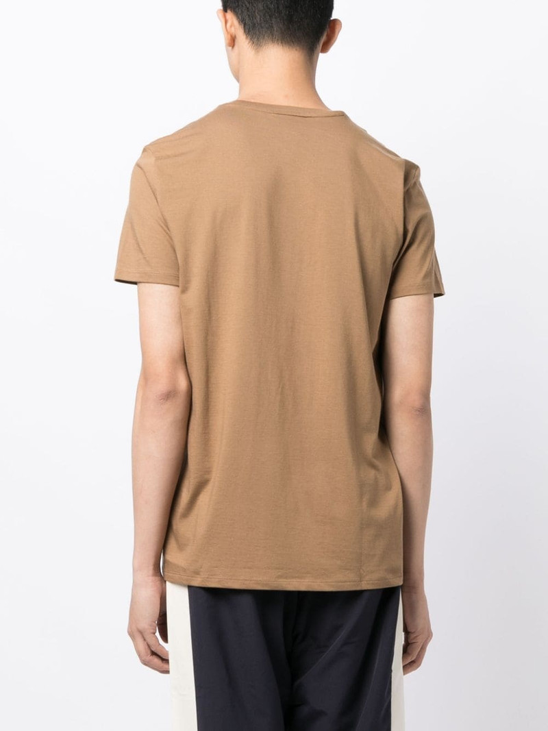 logo-embroidered cotton T-shirt 4