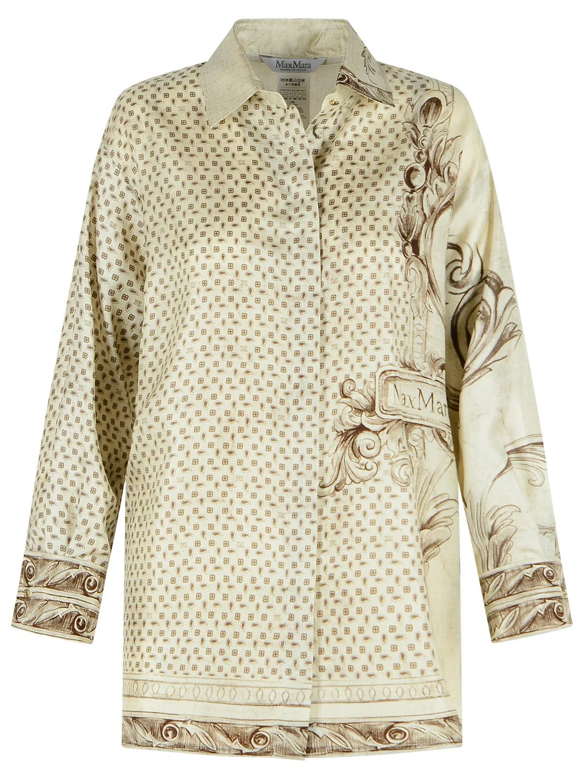 Max Mara 'Grado' Ivory Silk Shirt Women - 1