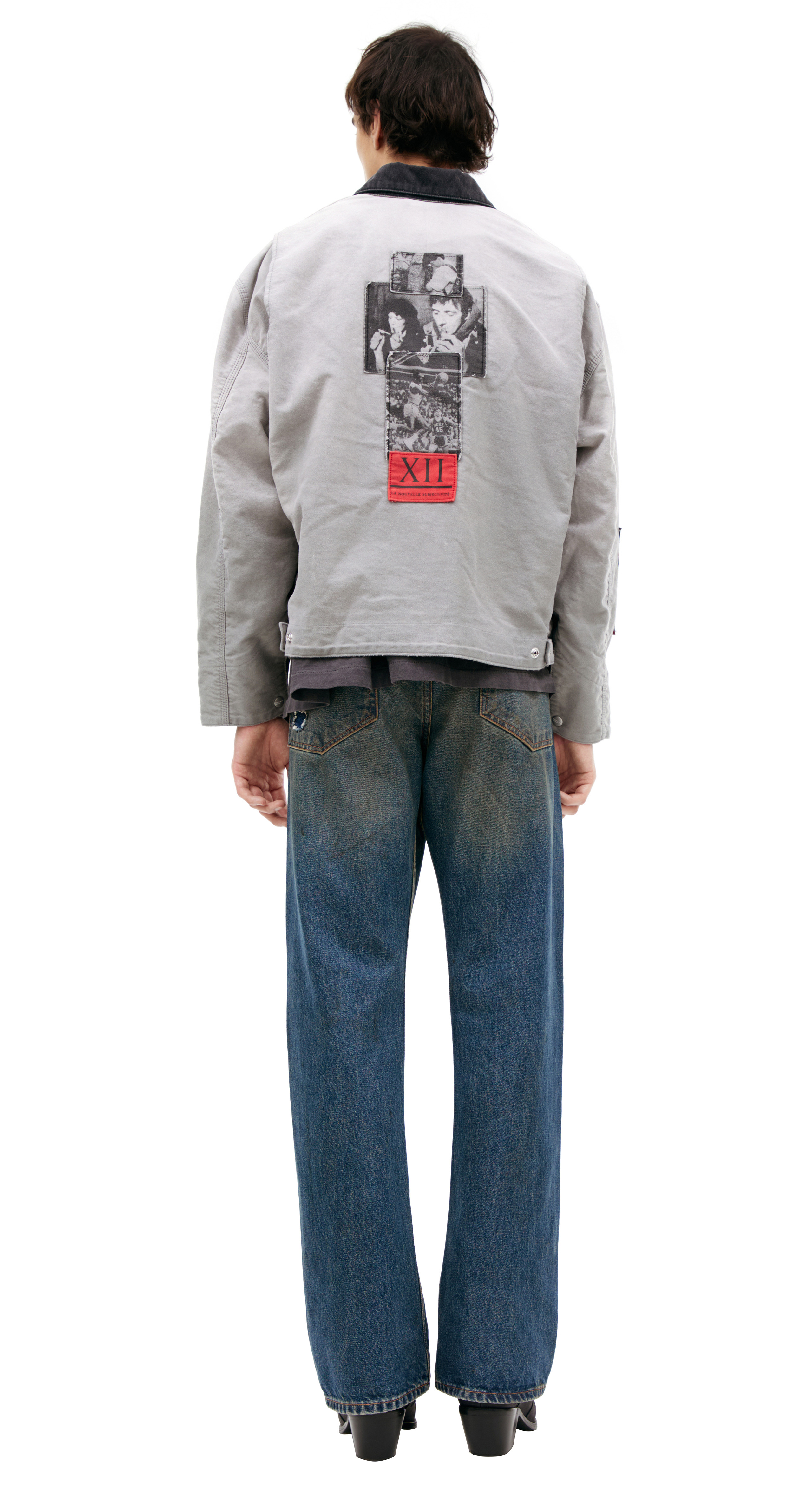 GREY JACKET WITH PATCHES - 4
