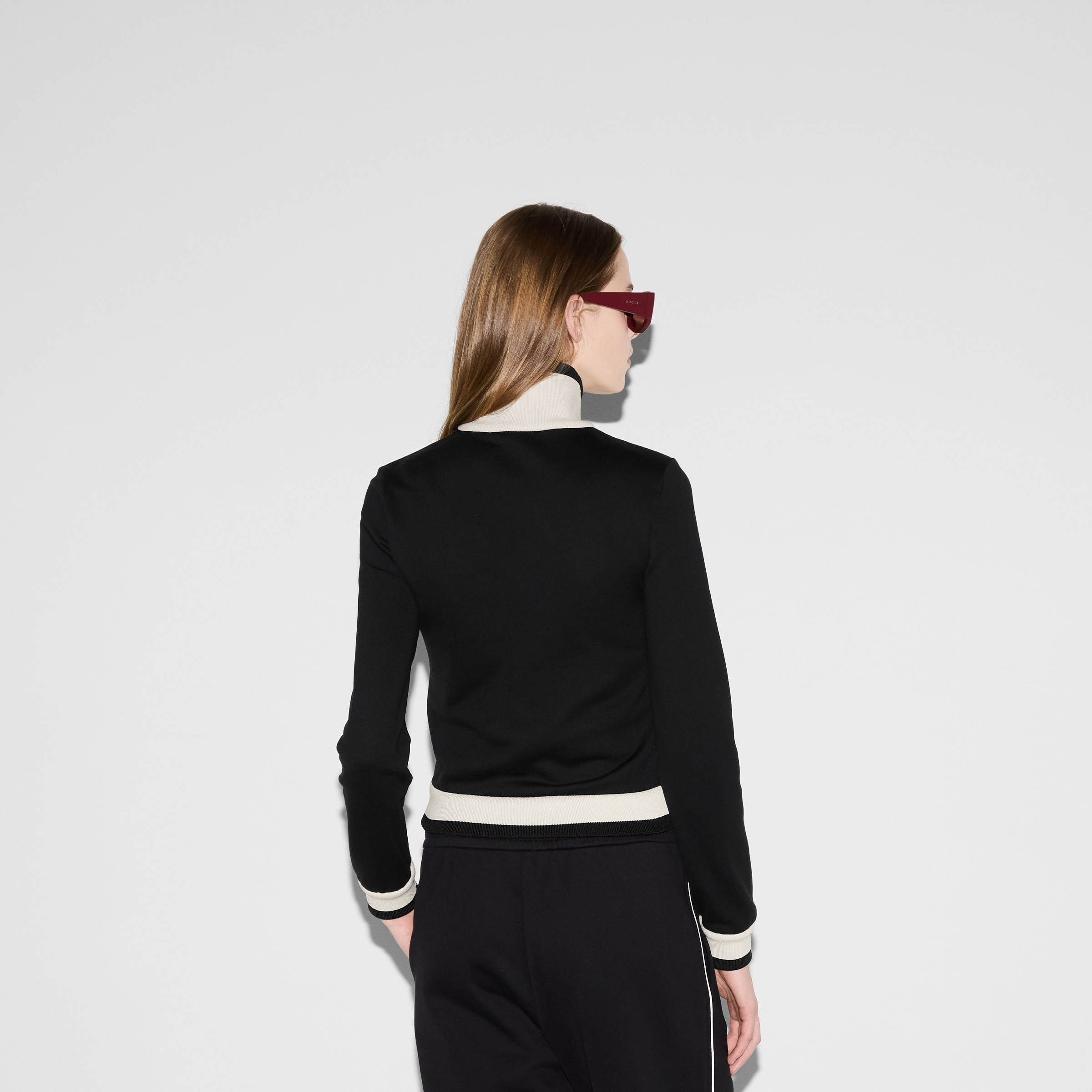 Cotton fleece zip jacket - 4