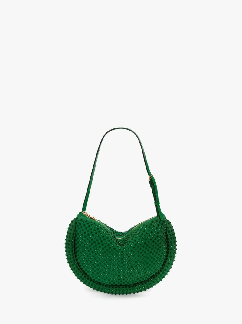 BUMPER MOON LEATHER SHOULDER BAG WITH CRYSTAL 6