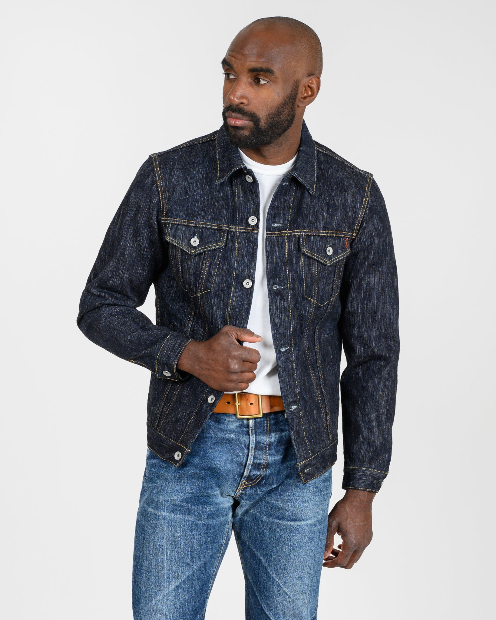 IH-526J-SLB 16oz Slubby Selvedge Denim Type III Jacket - Indigo - 2