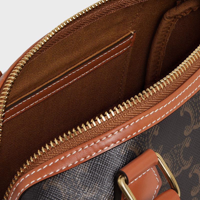 SMALL BOSTON in Triomphe Canvas and calfskin 4