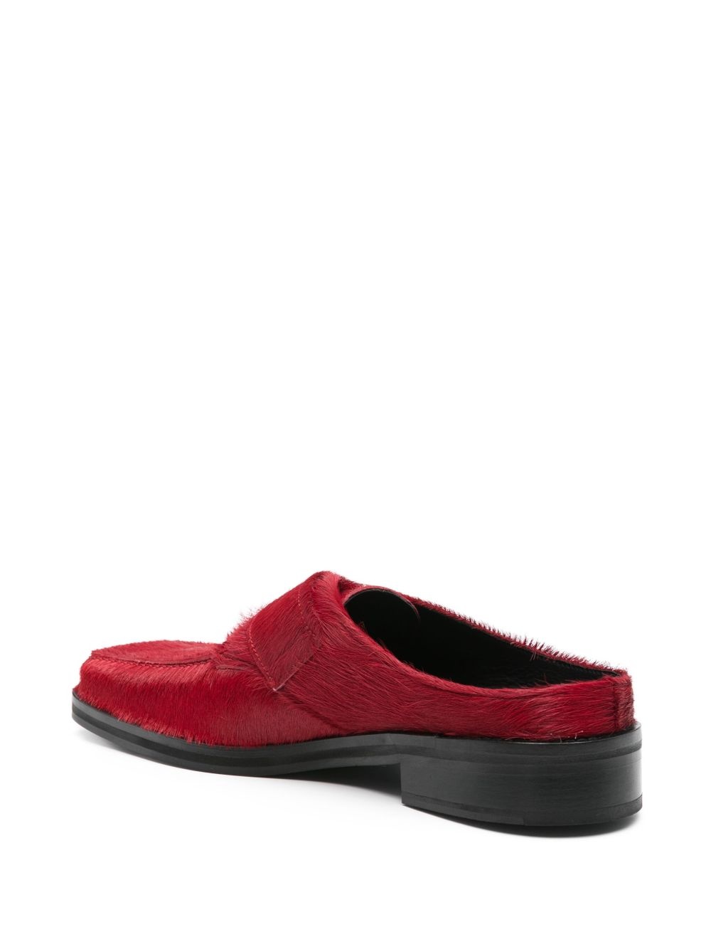 square-toe buckle loafers - 3