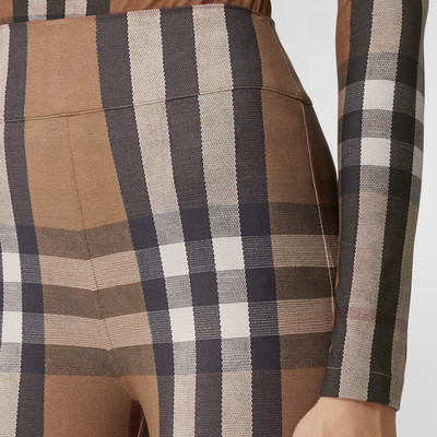 Burberry Check Stretch Jersey Leggings outlook