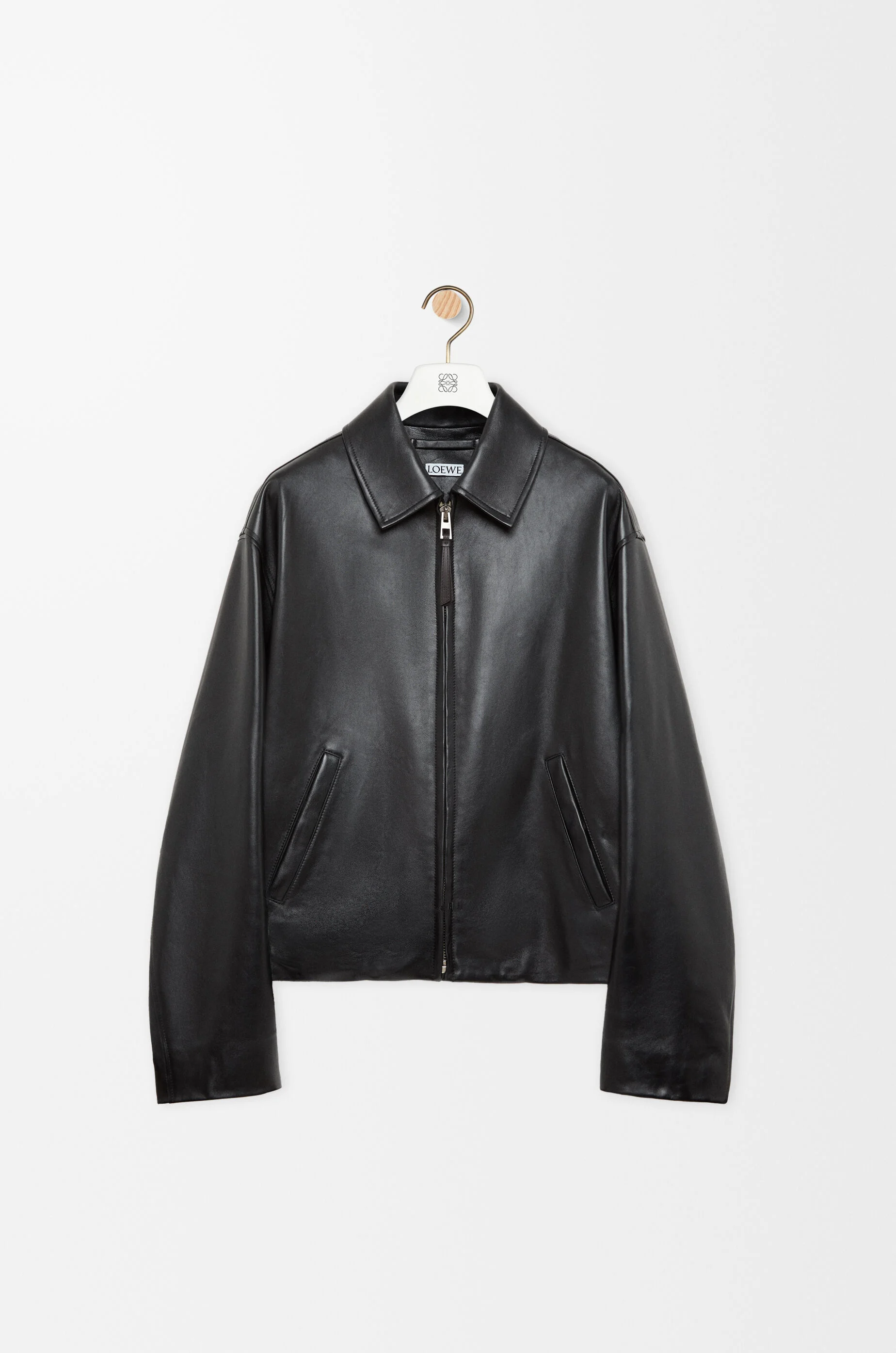 Zip-up jacket in nappa lambskin - 1