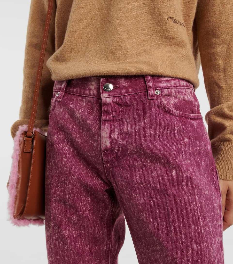 Mid-rise straight cropped jeans - 4
