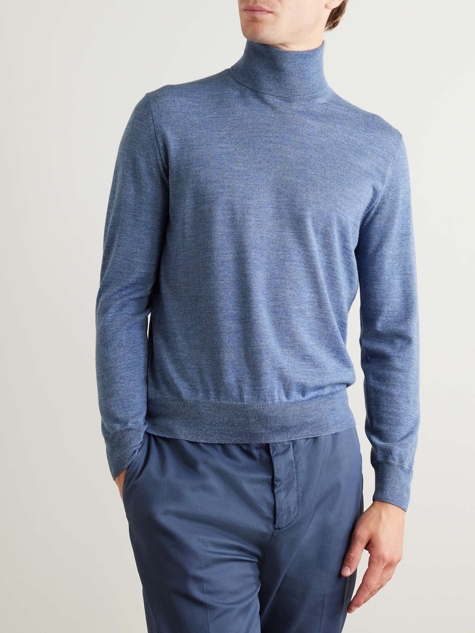 Slim-Fit Merino Wool Rollneck Sweater - 3