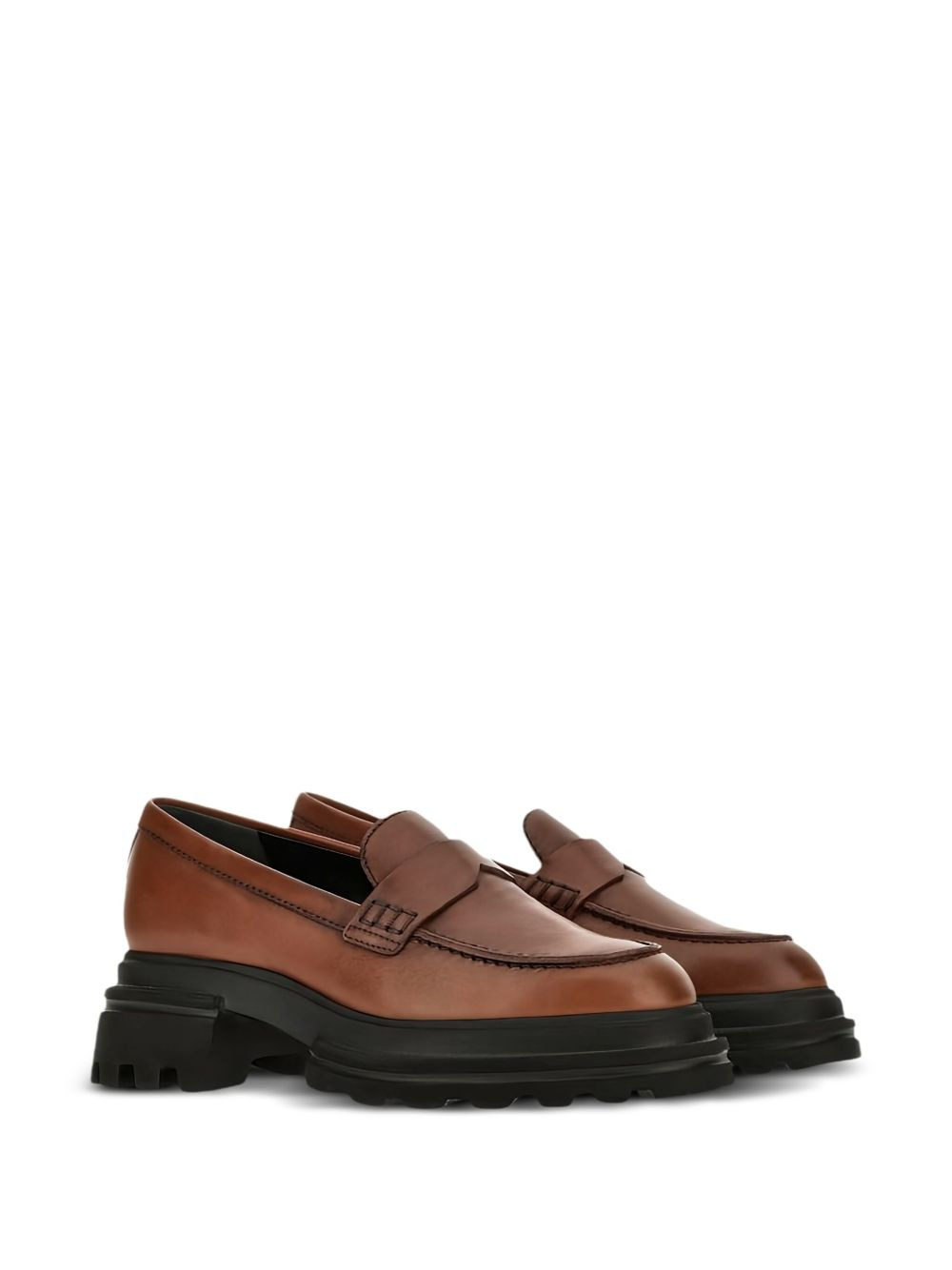 50mm penny-strap leather loafers - 2