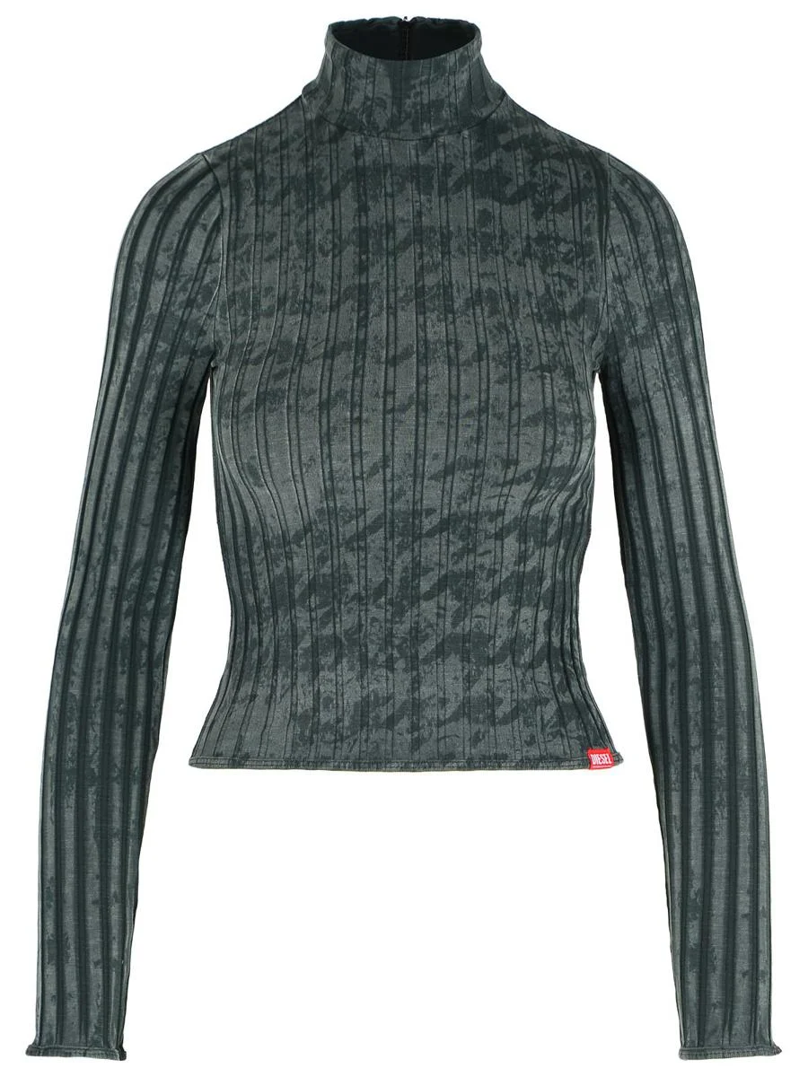 Diesel Grey Cotton Blend Sweater - 1