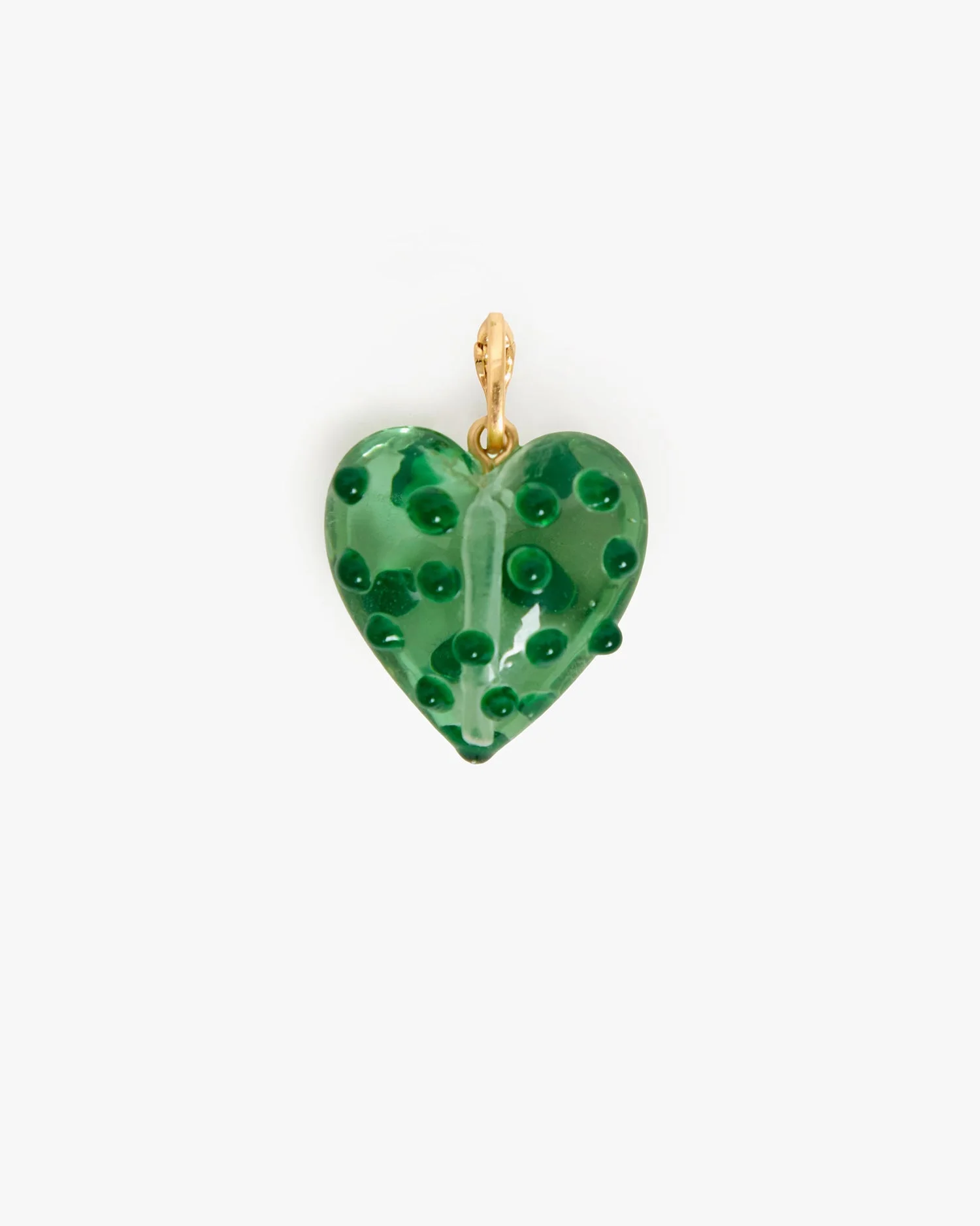 Polka Dot Heart Charm - 1