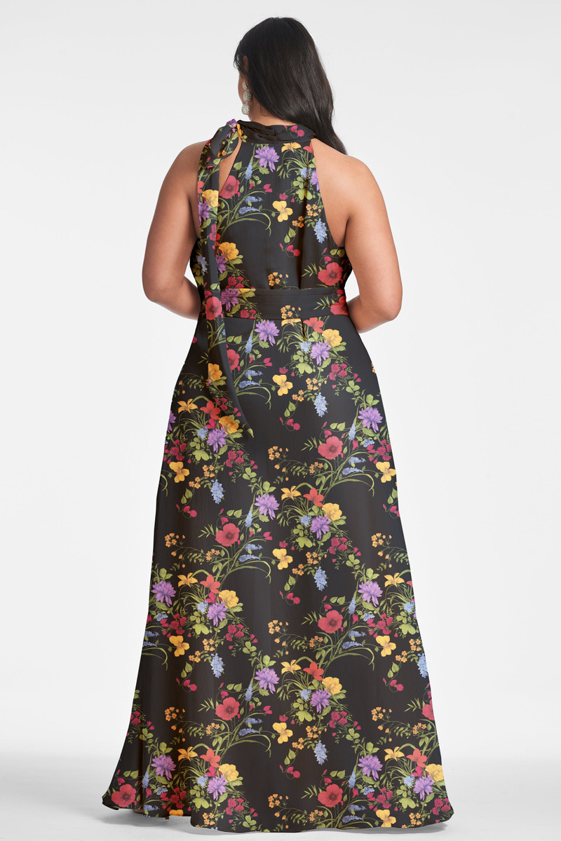 Kayla Gown - Noir Wildflower 6