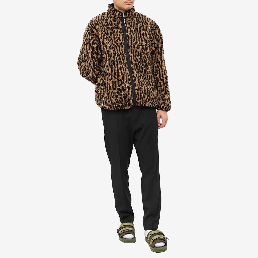 WACKO MARIA LEOPARD BOA FLEECE  PANTS