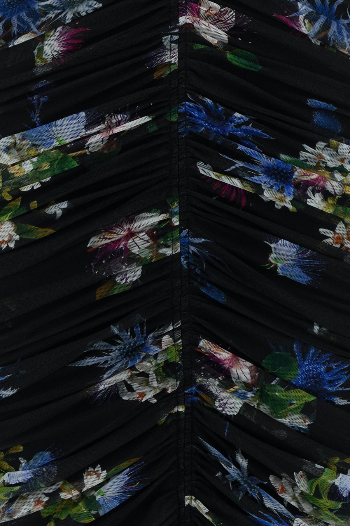 Printed stretch tulle dress - 3