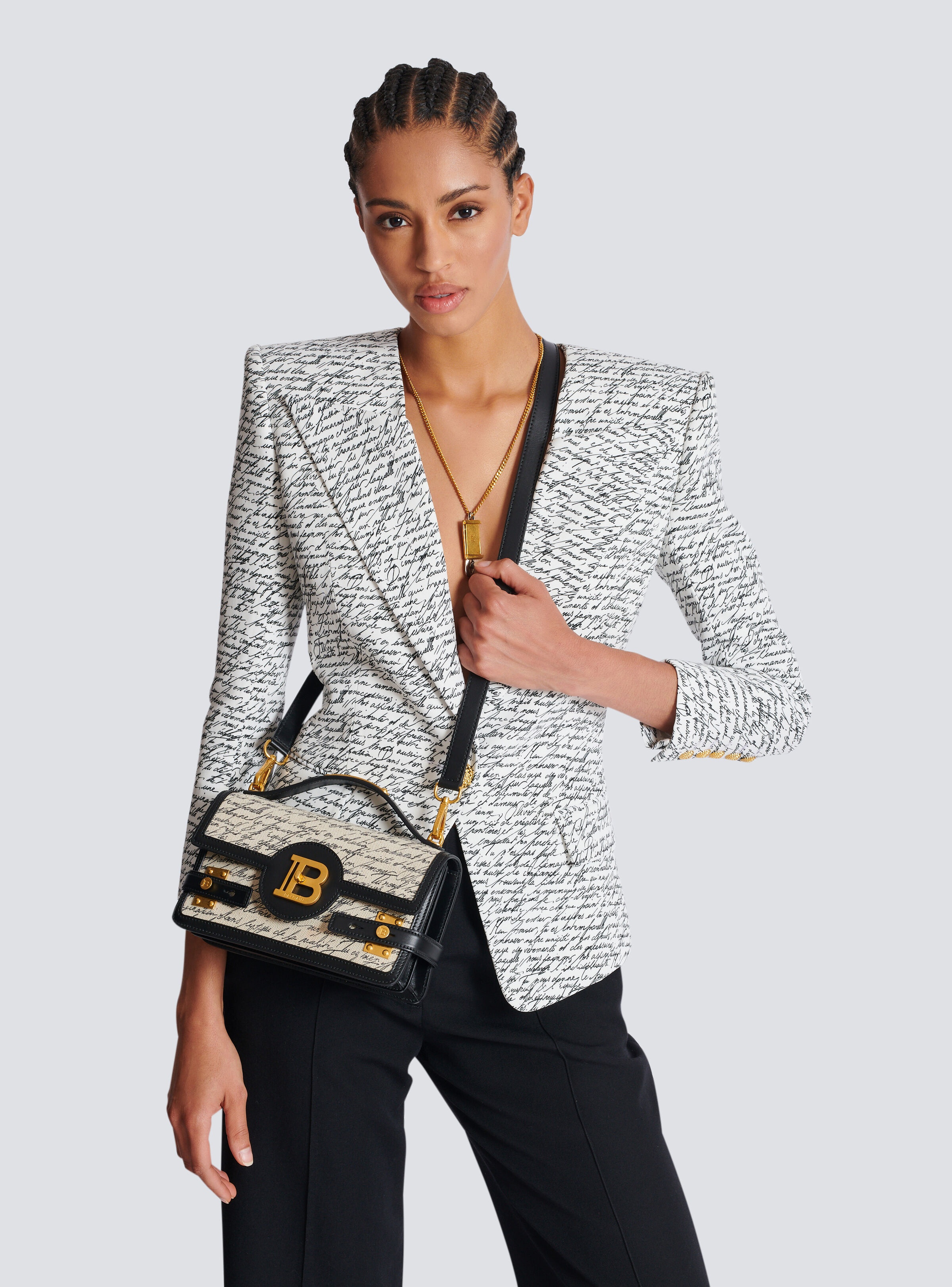 B-Buzz Shoulder 24 printed canvas bag - 8