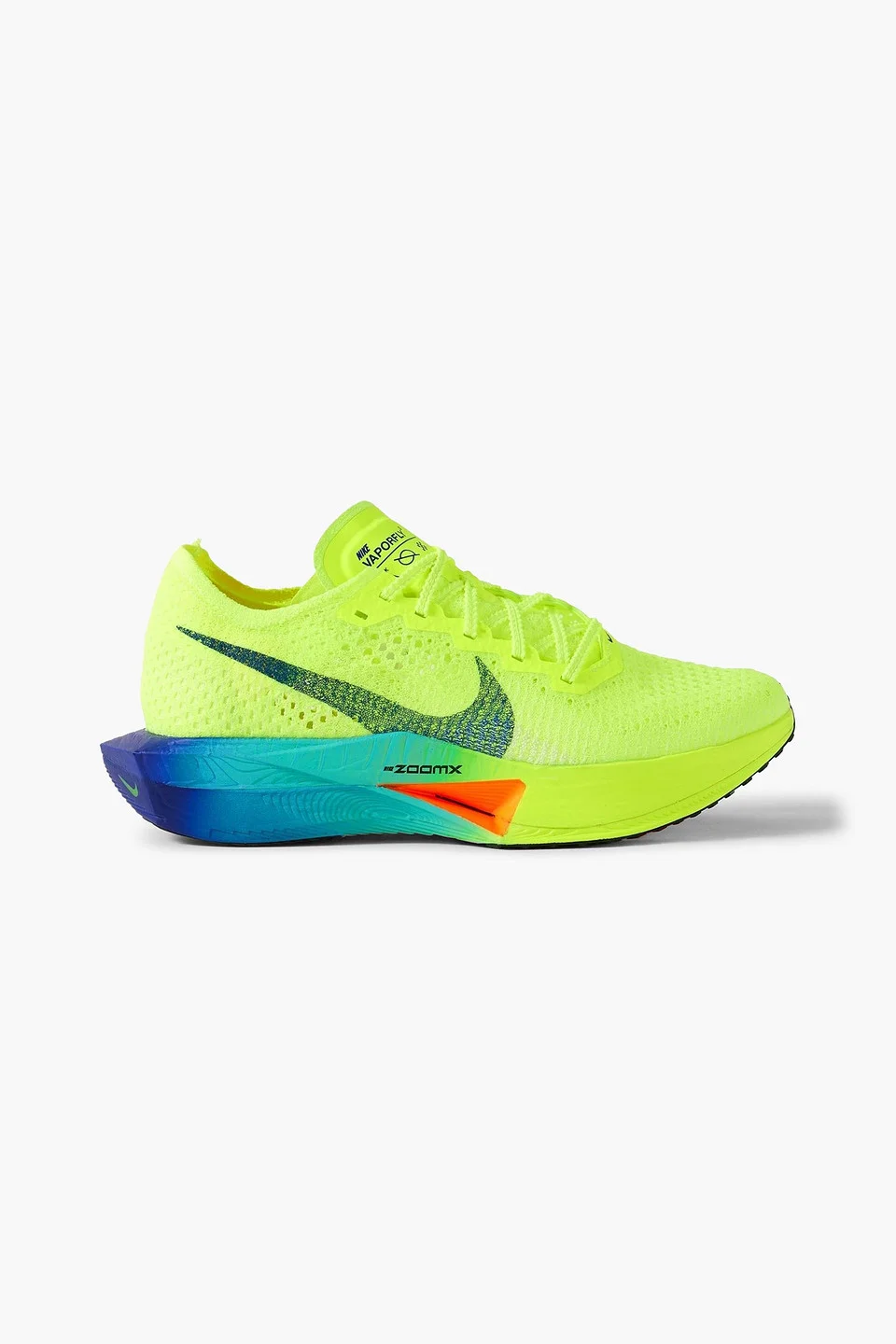 ZoomX Vaporfly 3 Flyknit neon mesh sneakers - 1