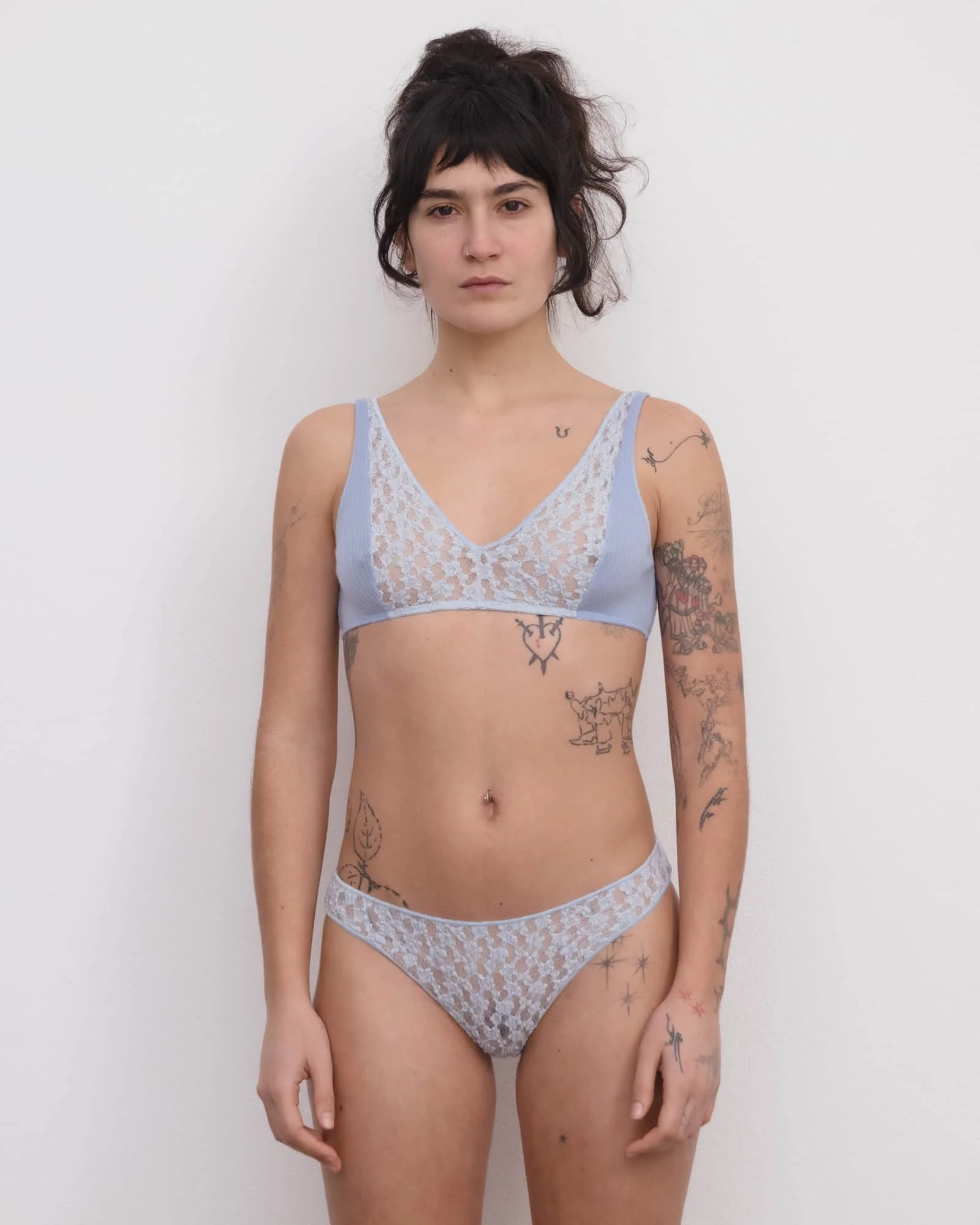Crescent Bra - Organic Cotton Lace - 1