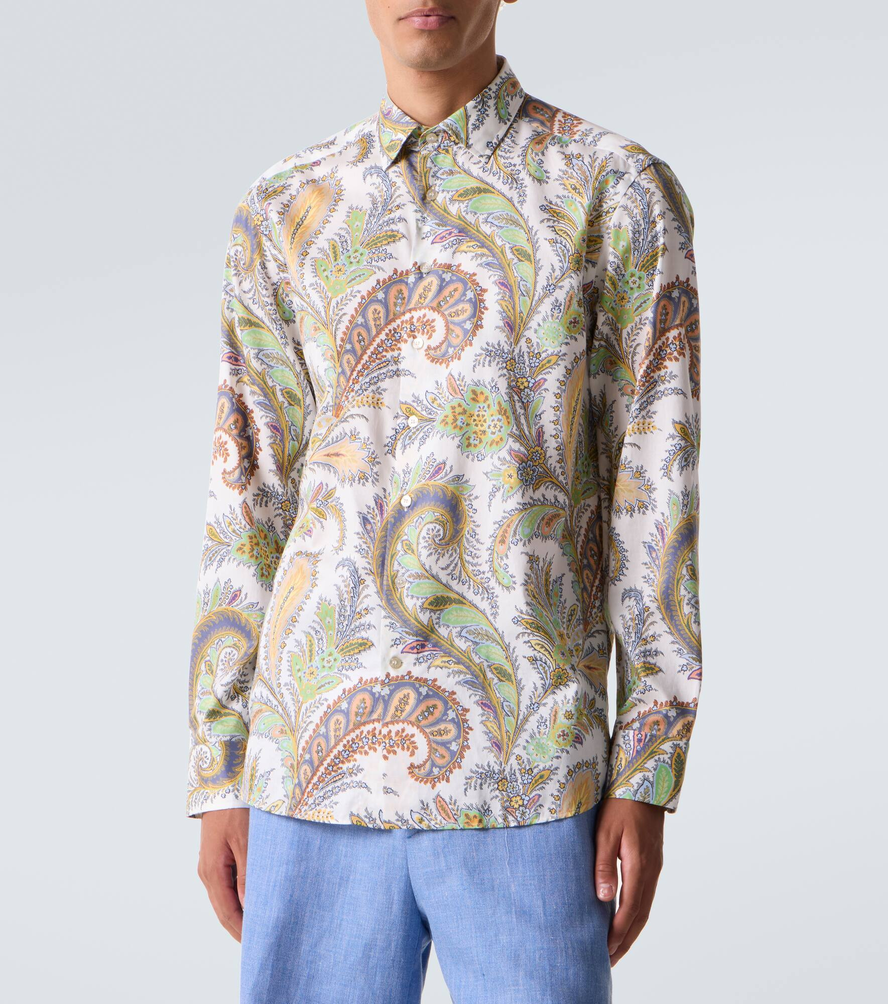 Paisley cotton poplin shirt - 3