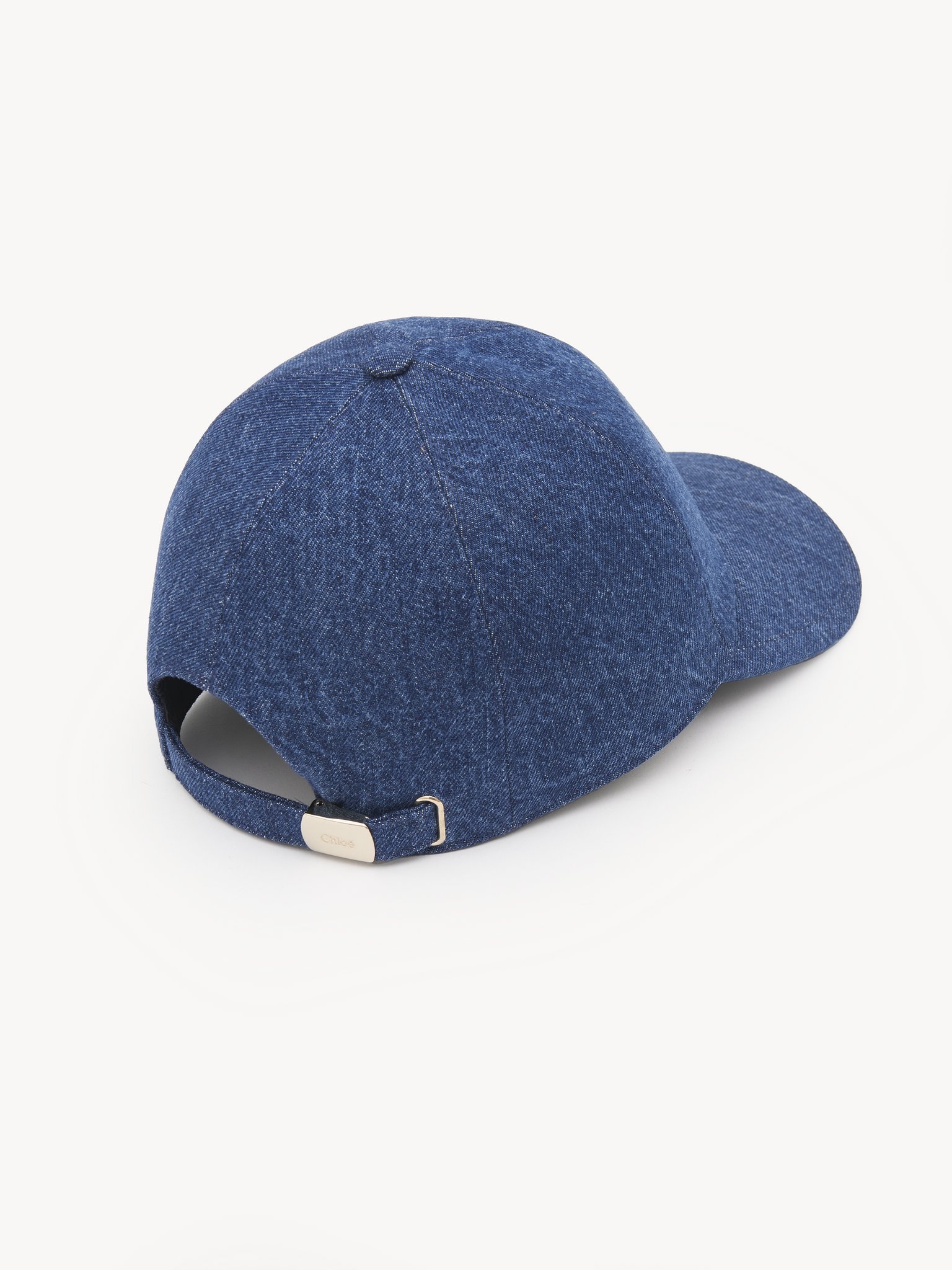THE CHLOÉ ICONIC CAP IN DENIM - 3