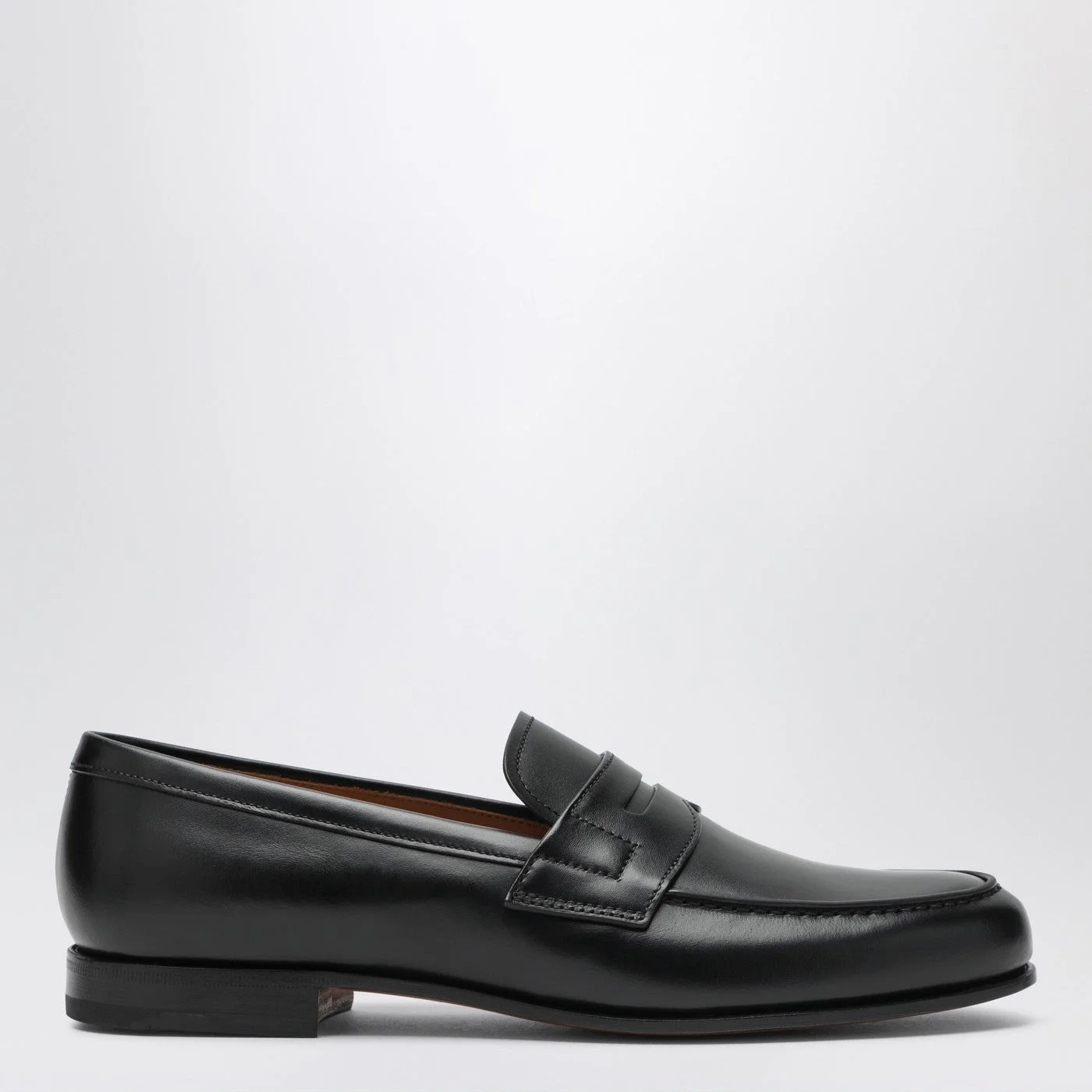 Black leather Heswall loafers - 1