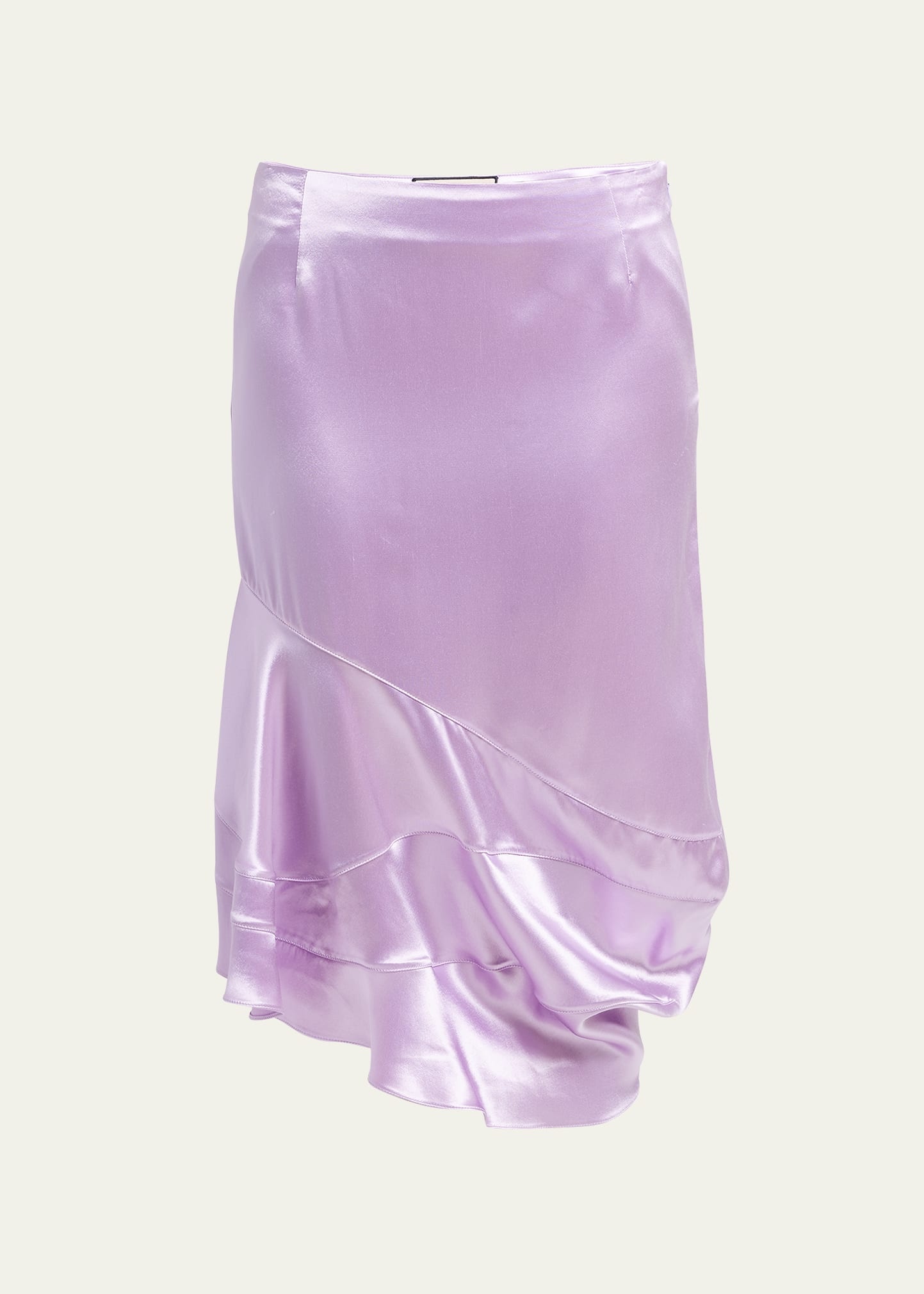 Shiny Asymmetric Skirt - 1