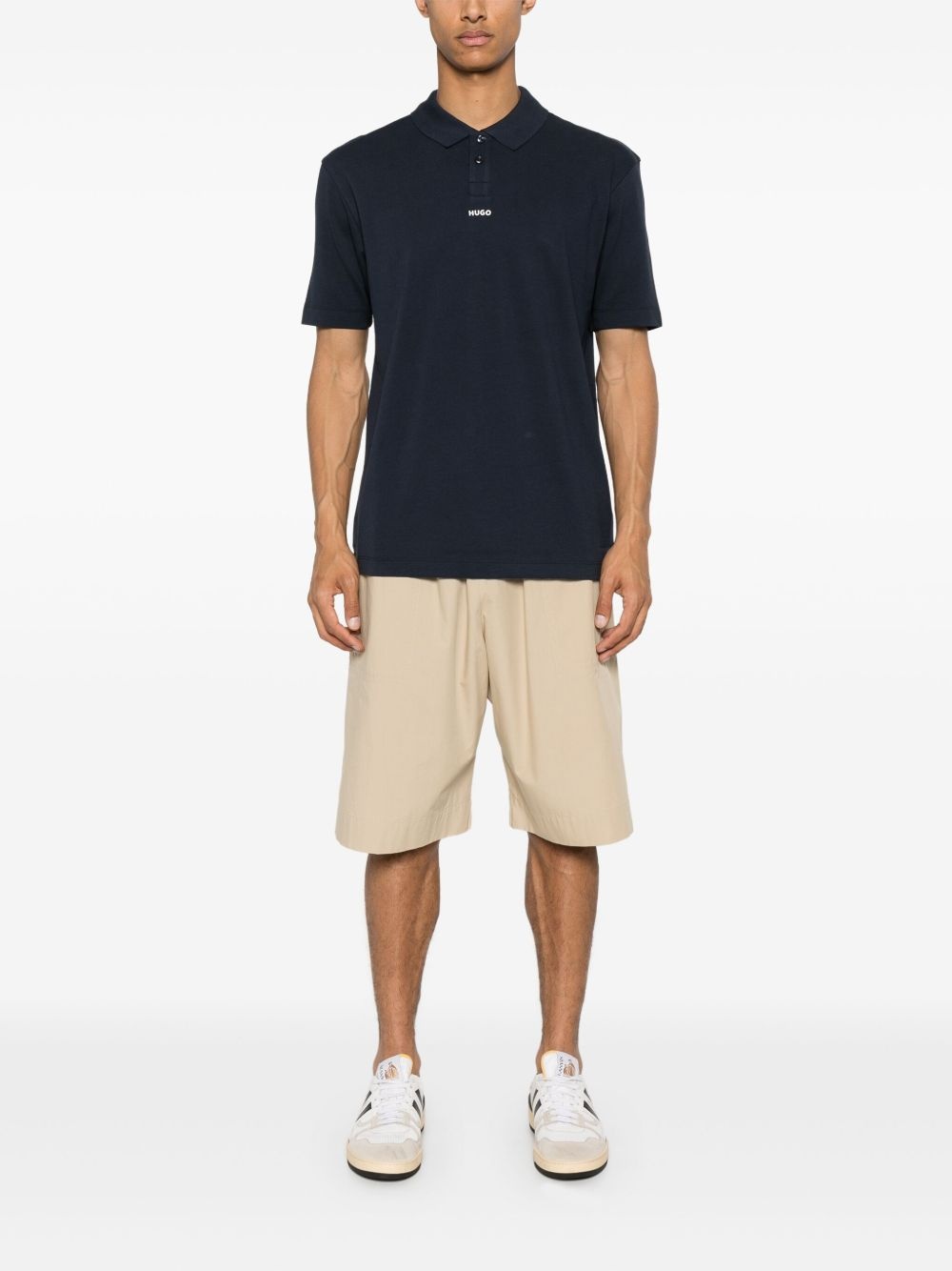 logo-print polo shirt - 2